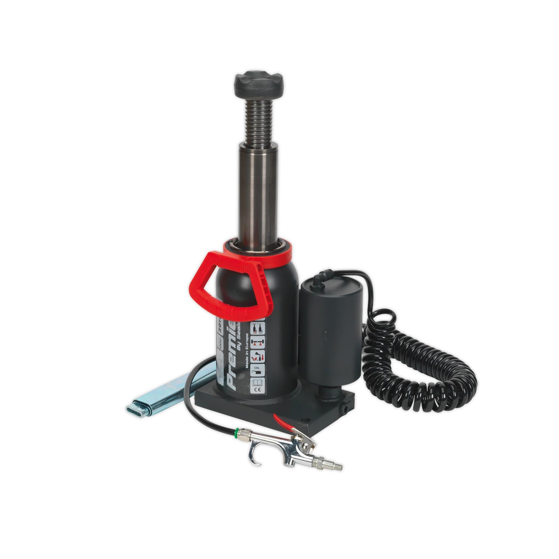 Sealey Bottle Jack 20tonne Manual/Air Hydraulic Safety Overload Valve