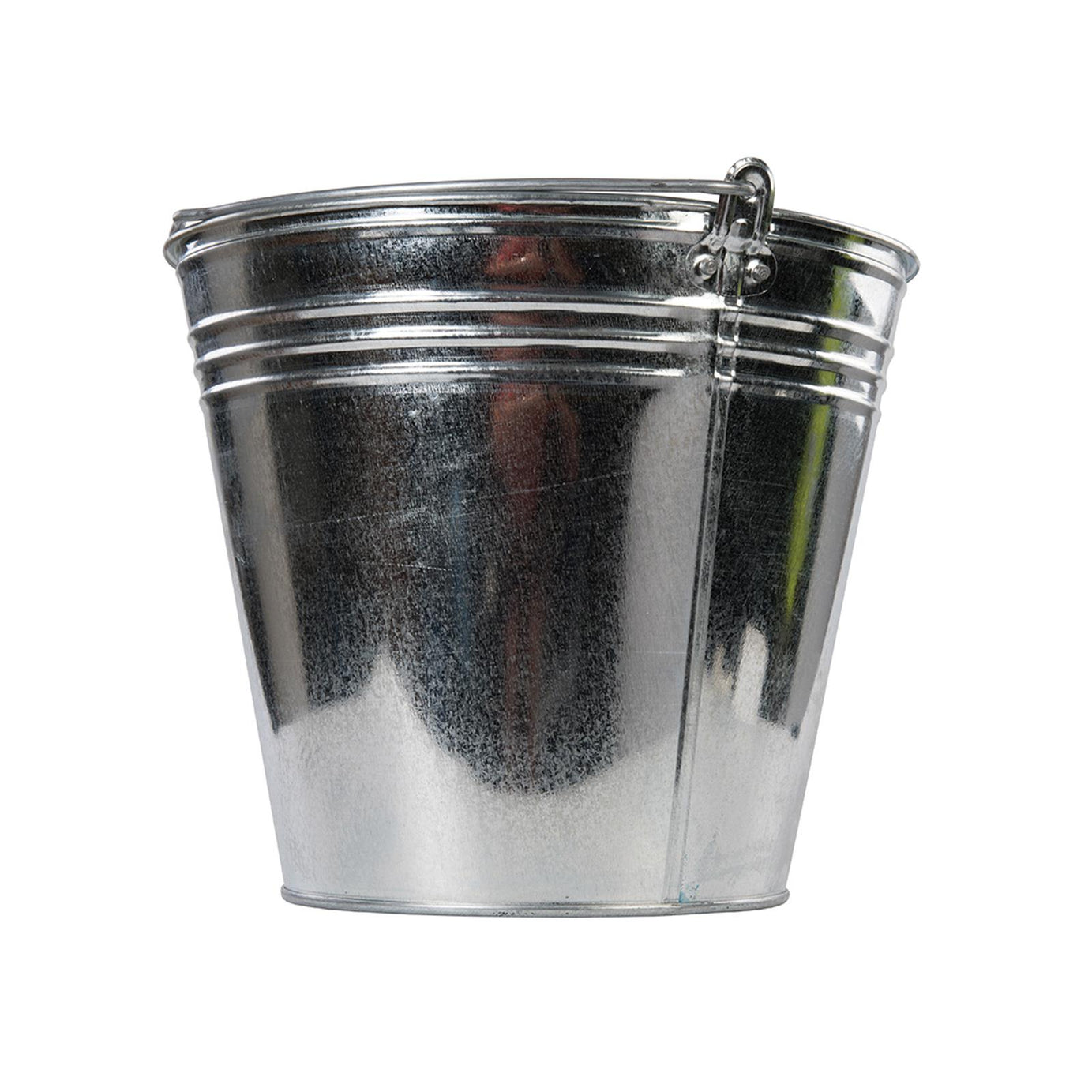 Traditional Galvanized Strong Steel Metal Bucket Large 14L 3pk Water Coal Fire