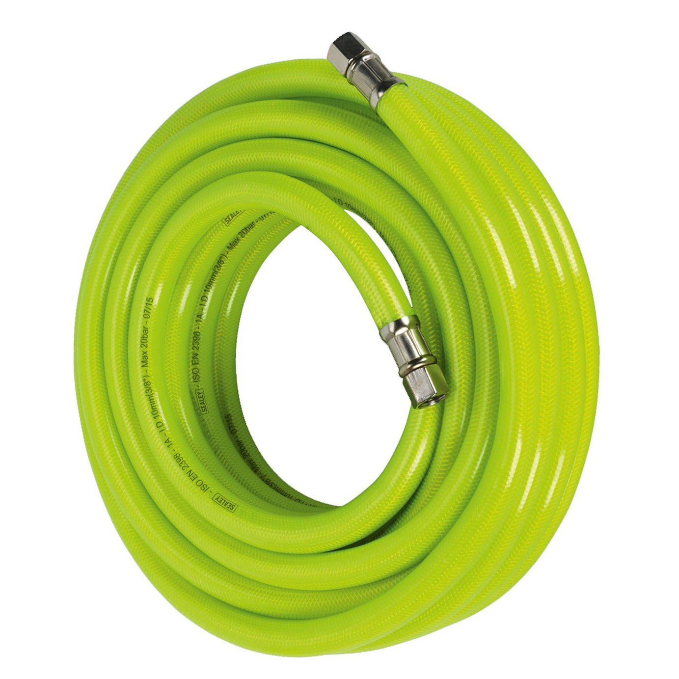 Sealey Air Hose High-Visibility 10m x �10mm with 1/4"BSP Unions