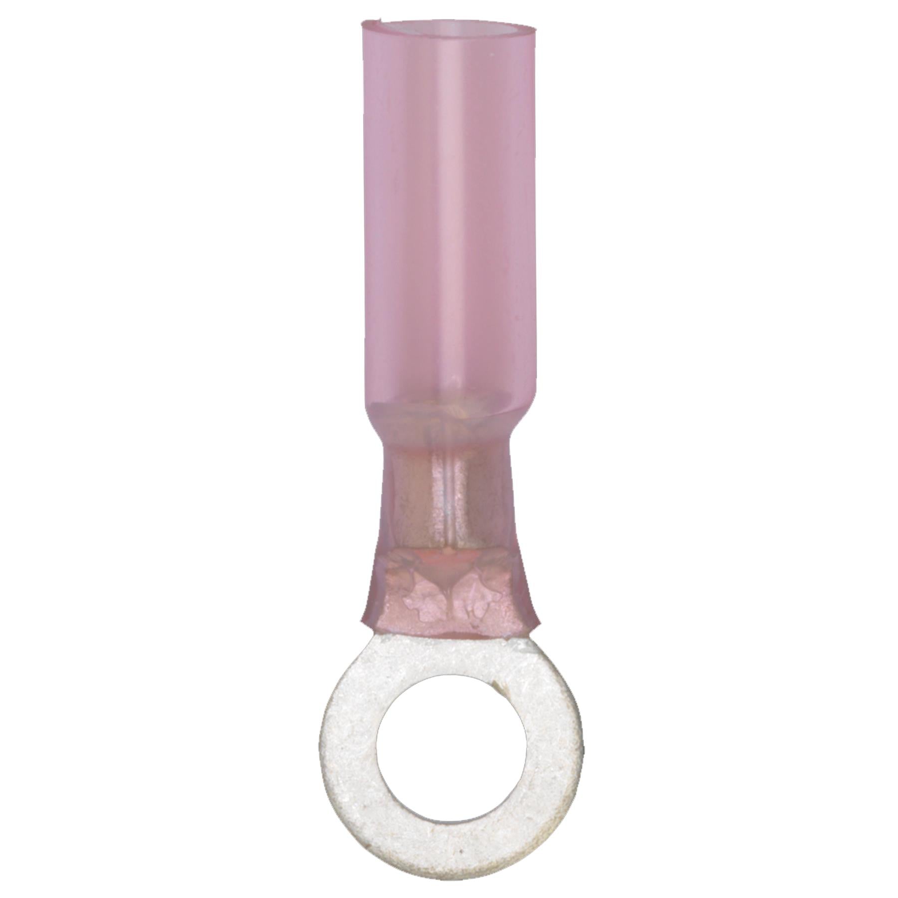 Sealey Heat Shrink Ring Terminal 6.4mm Red Pack of 25