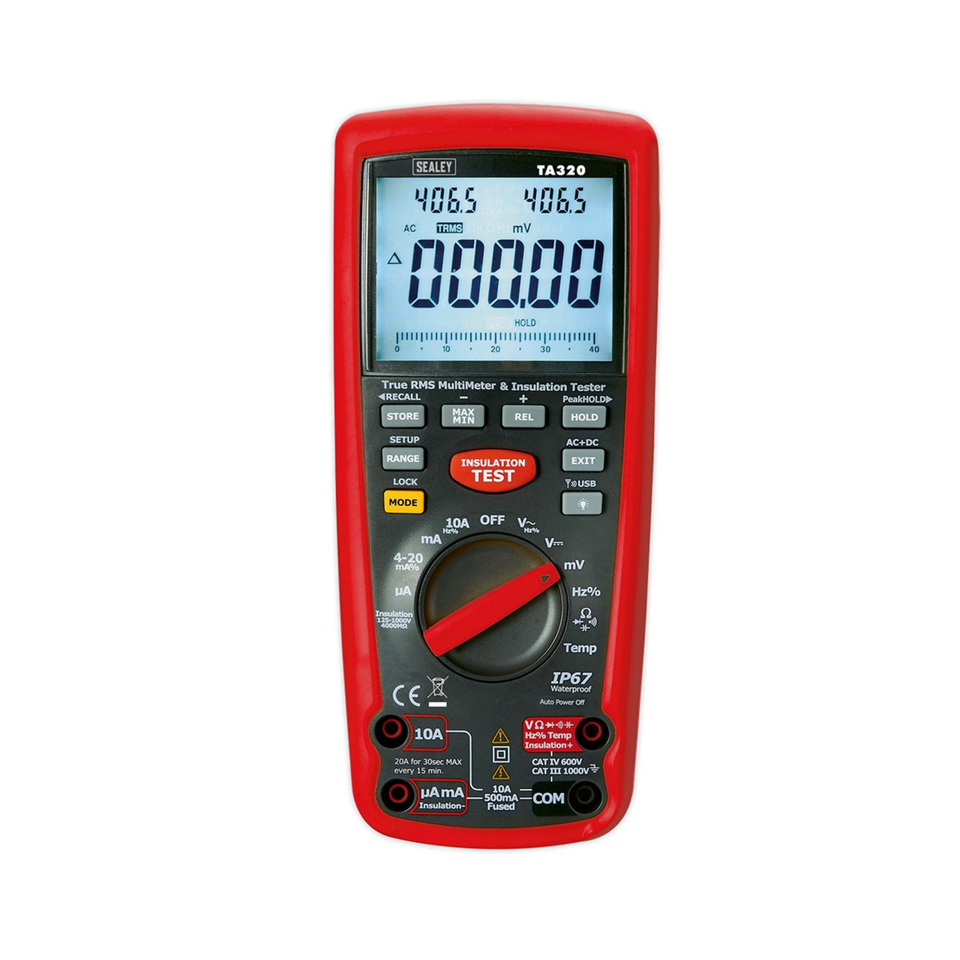 Sealey Digital Automotive Analyser/Insulation Tester - Hybrid