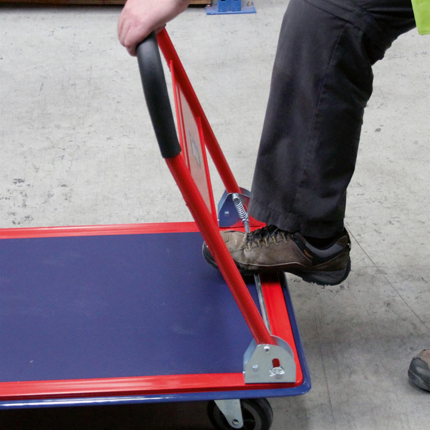 Sealey Platform Truck 300kg Capacity Rubberised Deck & Bumper Strip