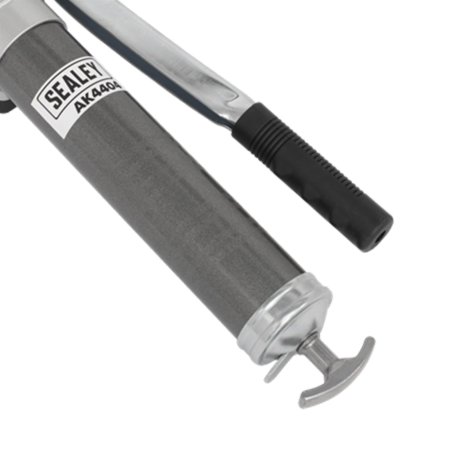 Sealey Side Lever Action Grease Gun Quick Release 3 Way Fill 400g Lubrication