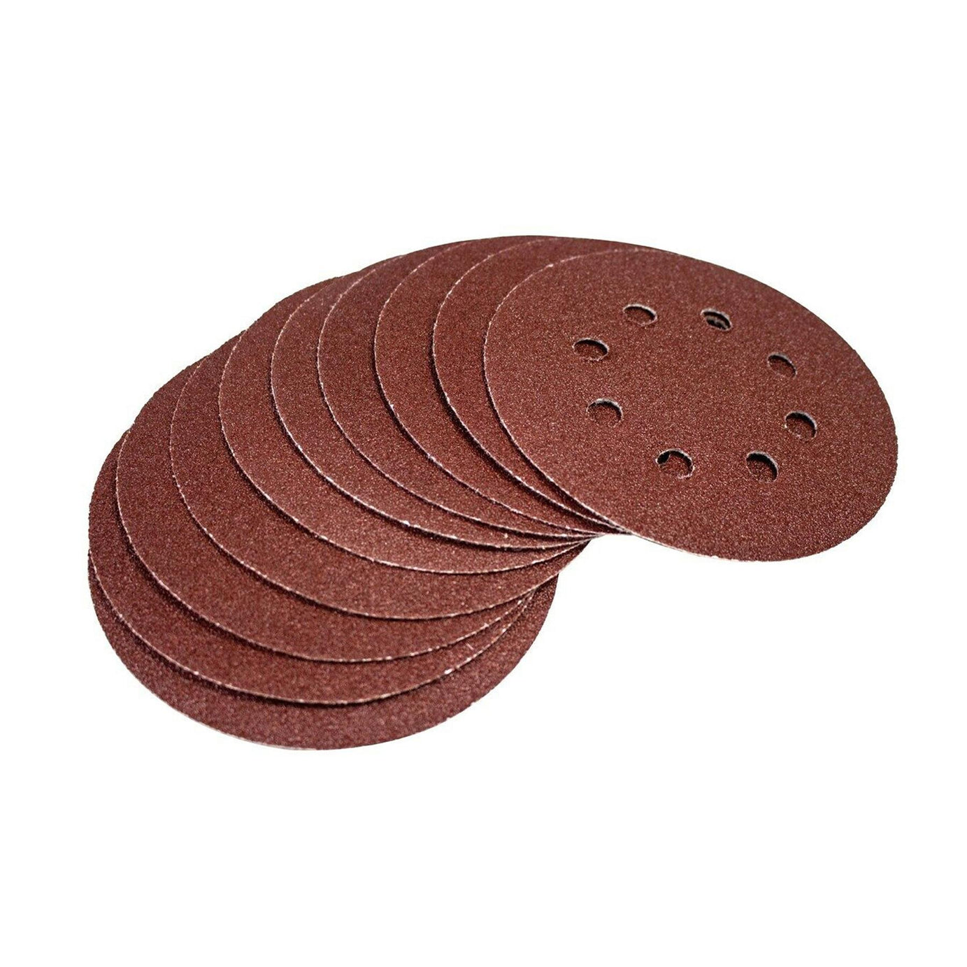 Hook & Loop Punched Disc 115mm 10Pk 4 X 60G, 2 X 80G, 2 X 120G & 2 X 240 Grit