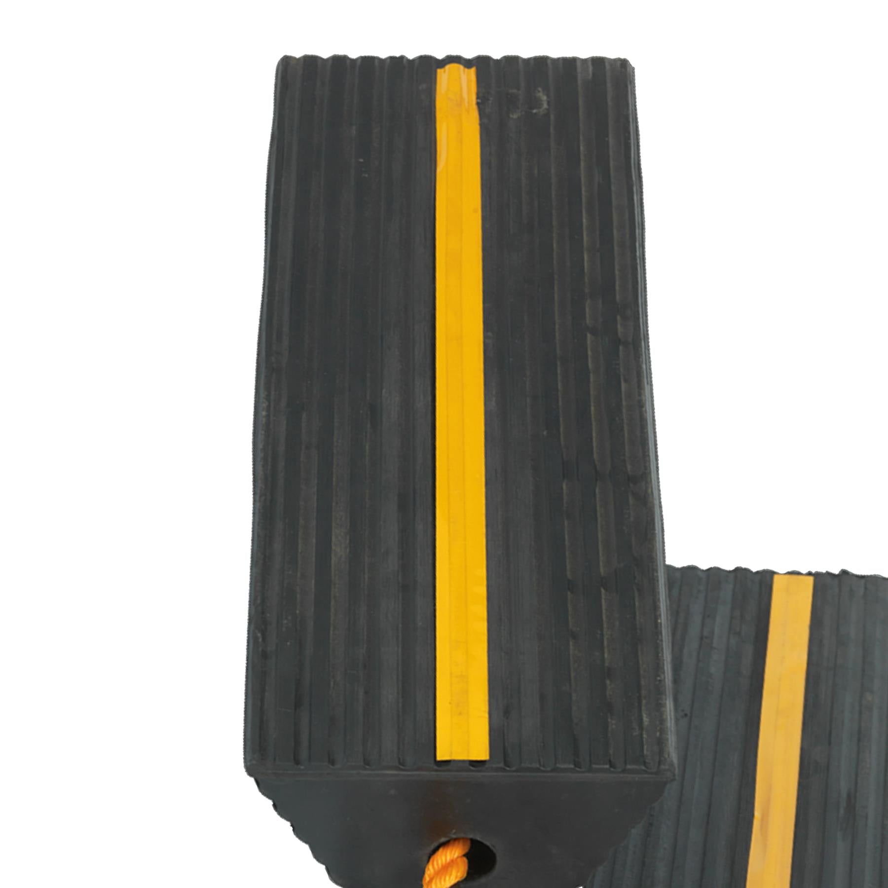 Sealey Heavy-Duty Rubber Wheel Chocks - Pair