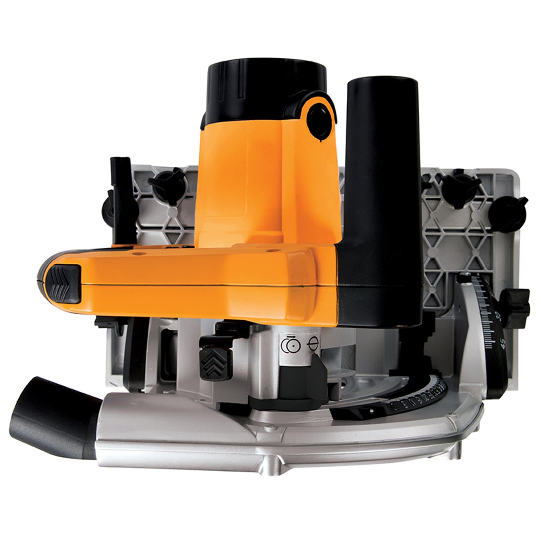 Powerful 1400W Track Saw Kit Includes 185mm Blade, Track Pack And Connectors.