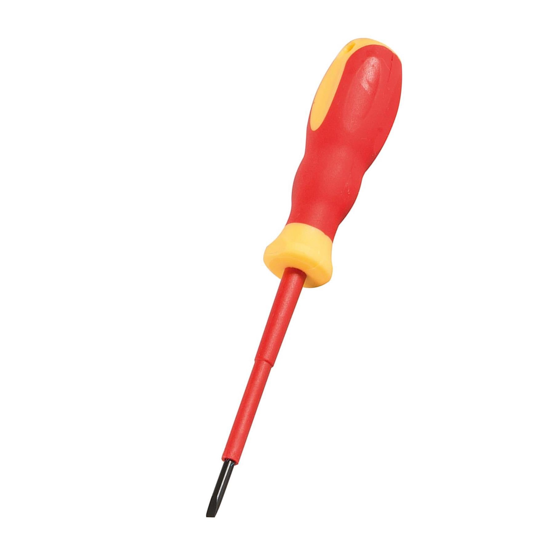 VDE Soft-Grip Electricians Screwdriver Slotted Ergonomic Handles 0.5 x 3 x 75mm