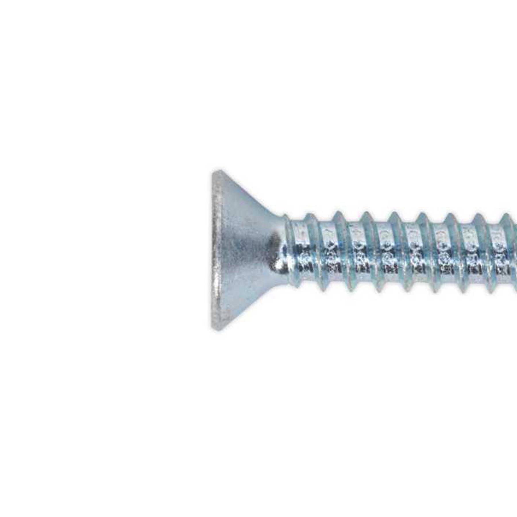 Sealey Self Tapping Screw 4.8 x 38mm Countersunk Pozi Pack of 100