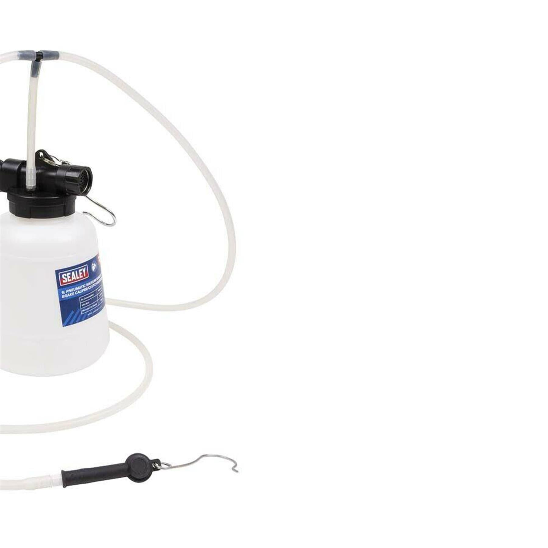 Sealey Brake Caliper/Clutch Bleeder 1L Pneumatic Vacuum Single/Twin