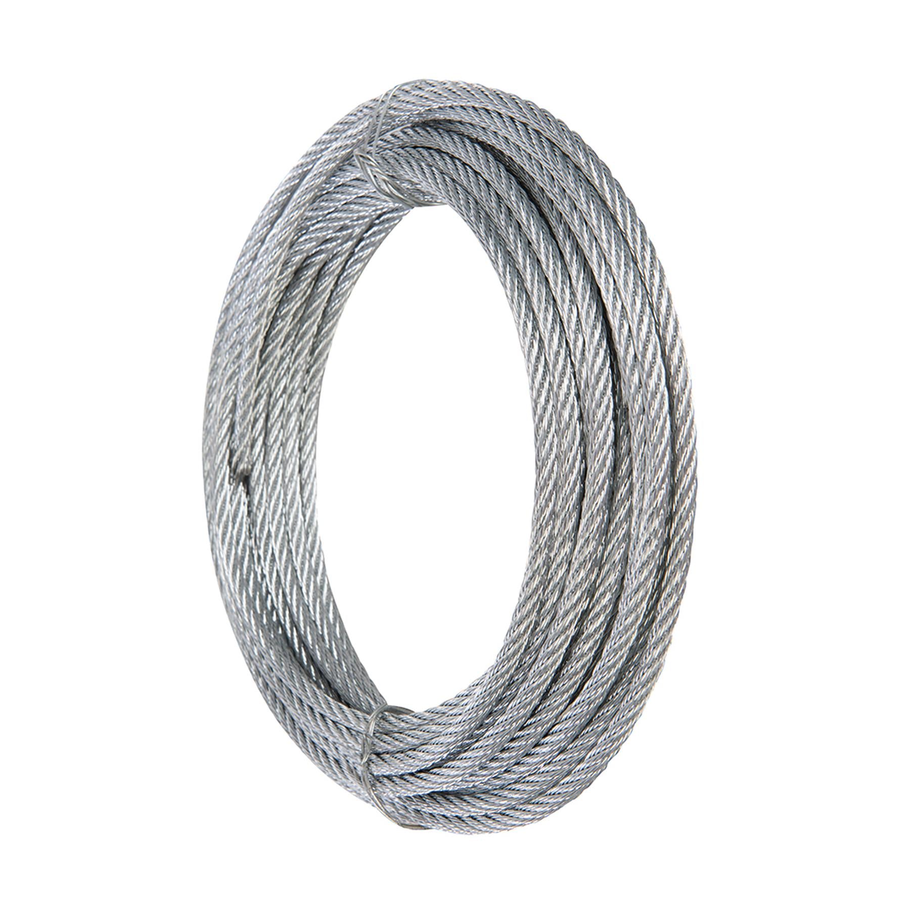 Galvanised Wire Rope - 4mm X 10M Zinc Plated Corrosion Resistant & Weatherproof
