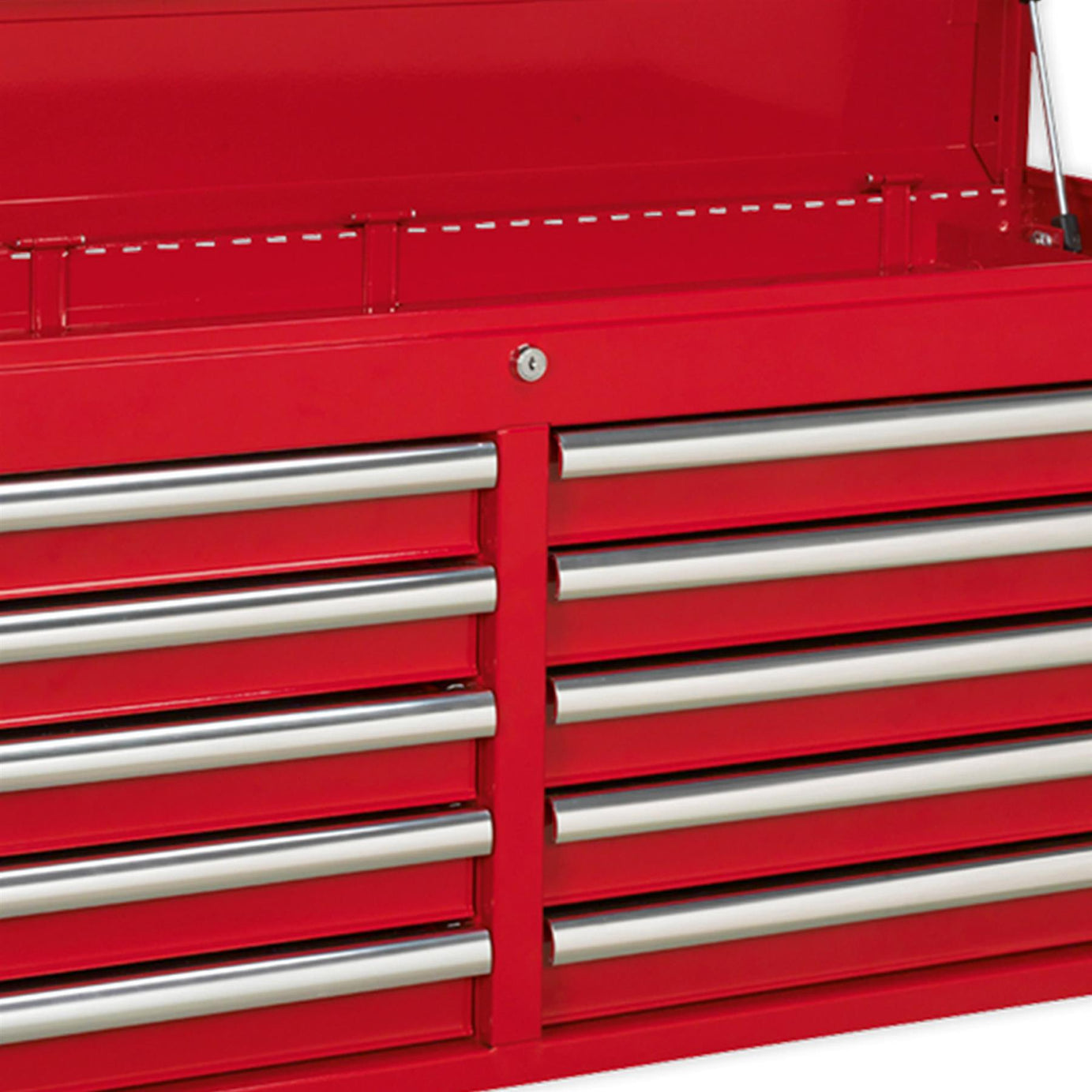 Sealey Topchest 10 Drawer with Ball Bearing Slides - Red