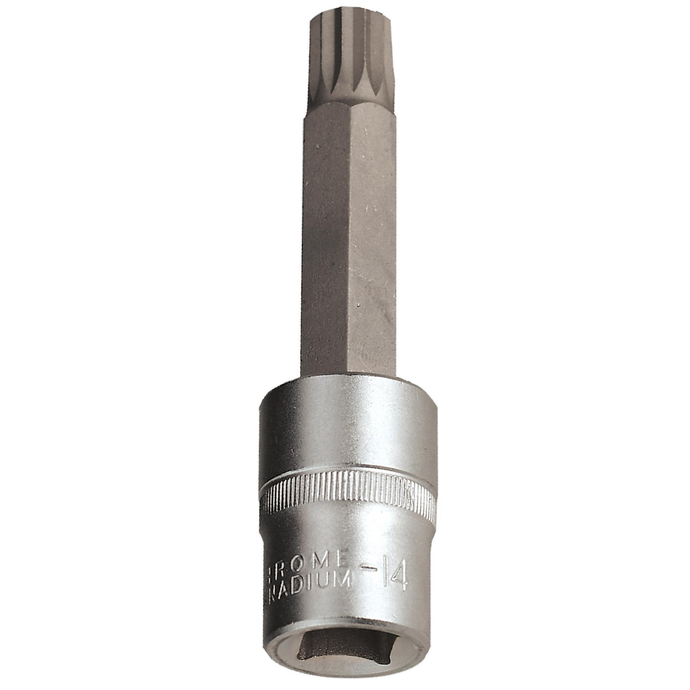 Sealey Spline Socket Bit M14 Long 1/2"Sq Drive