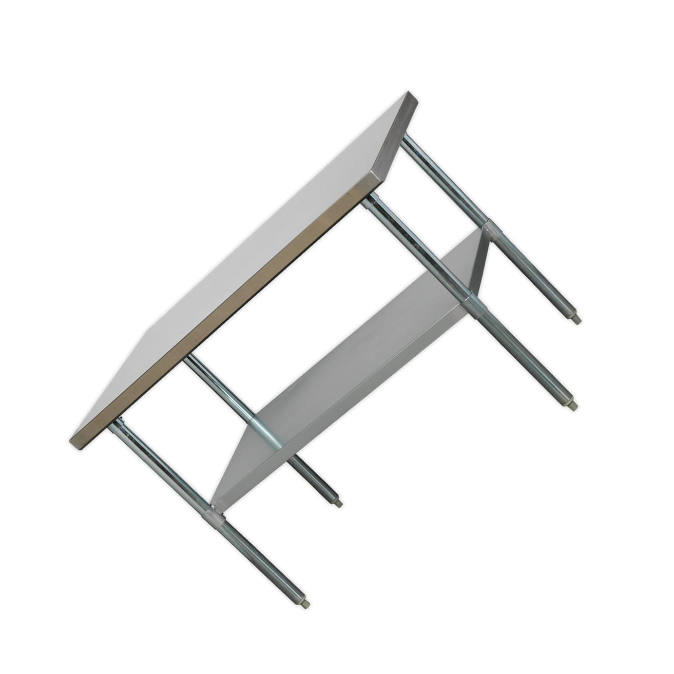 Sealey Stainless Steel Workbench 1.2m Storage Space Galvanized Steel Frame