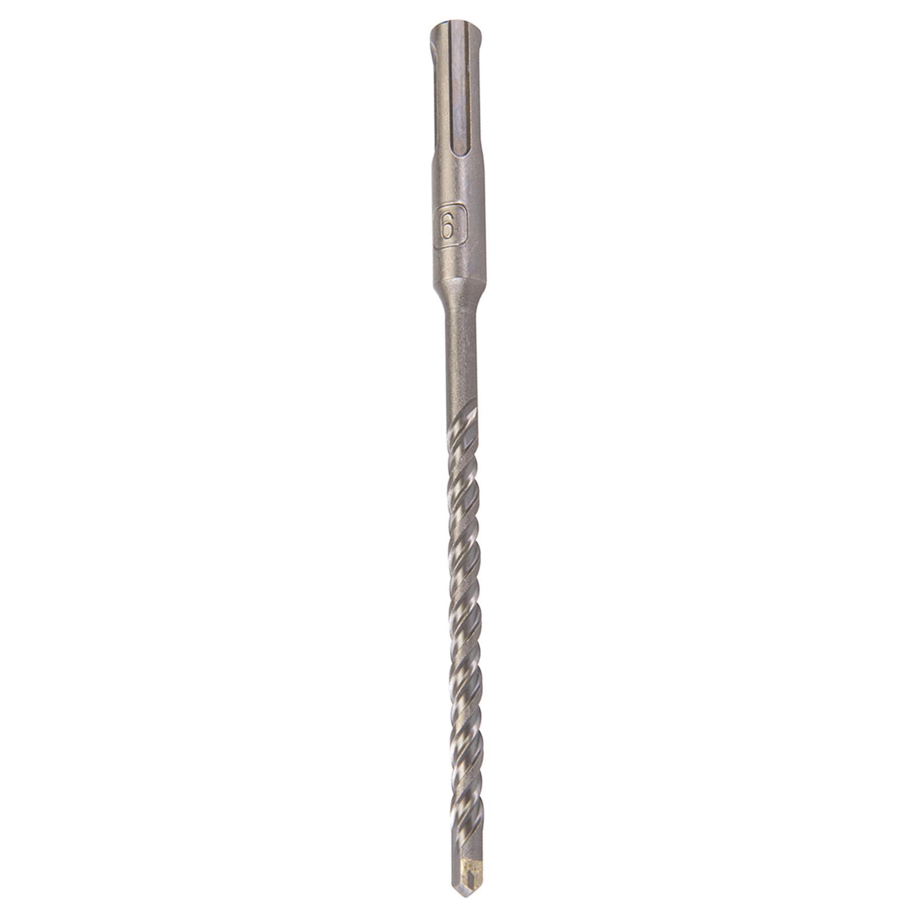 SDS+ PLUS MASONRY DRILL BIT 6 x 160mm, TUNGSTEN CARBIDE TIP, FOR STONE CONCRETE BRICK