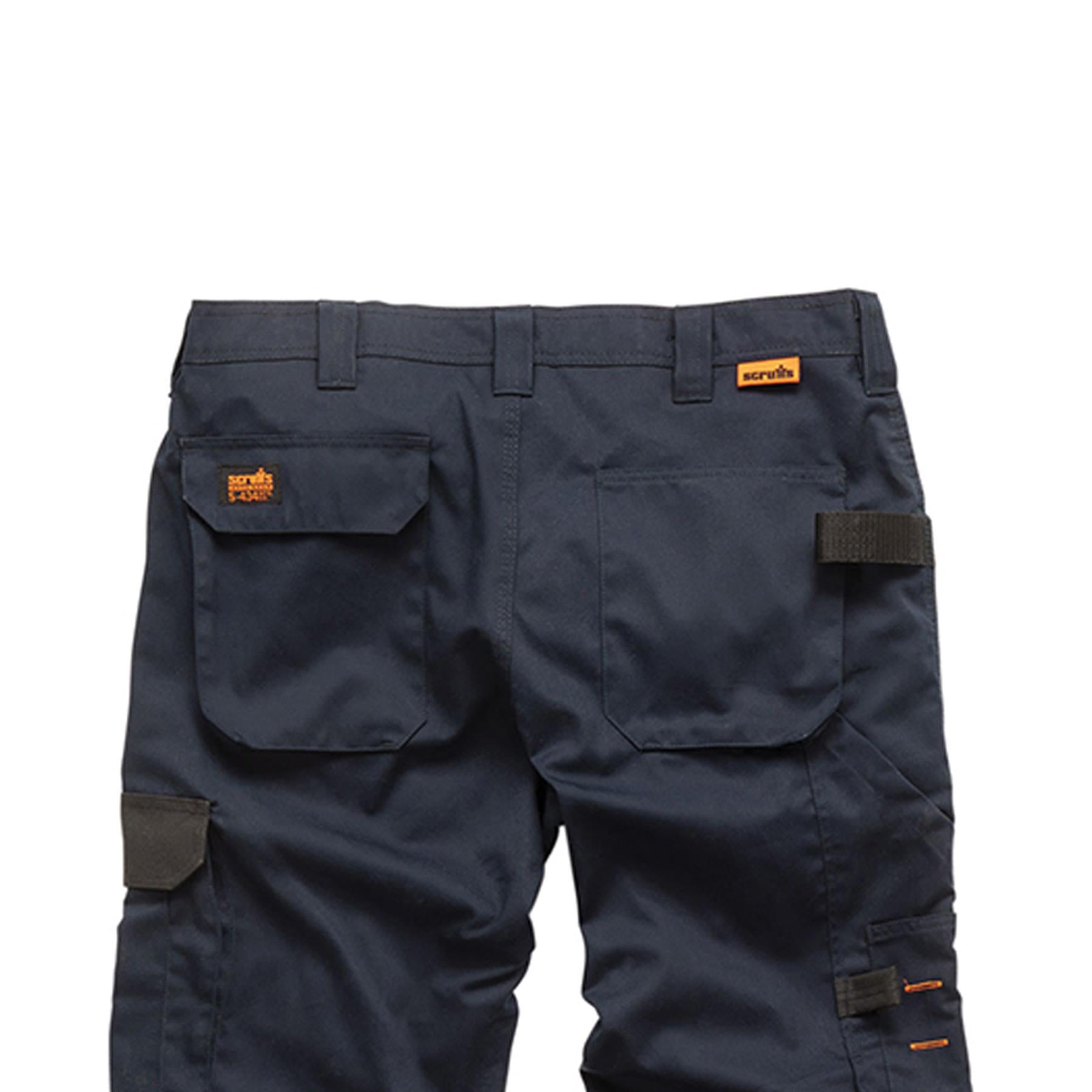 Scruffs Worker Trousers | Trade Hard Wearing Work Trousers NAVY (32S)