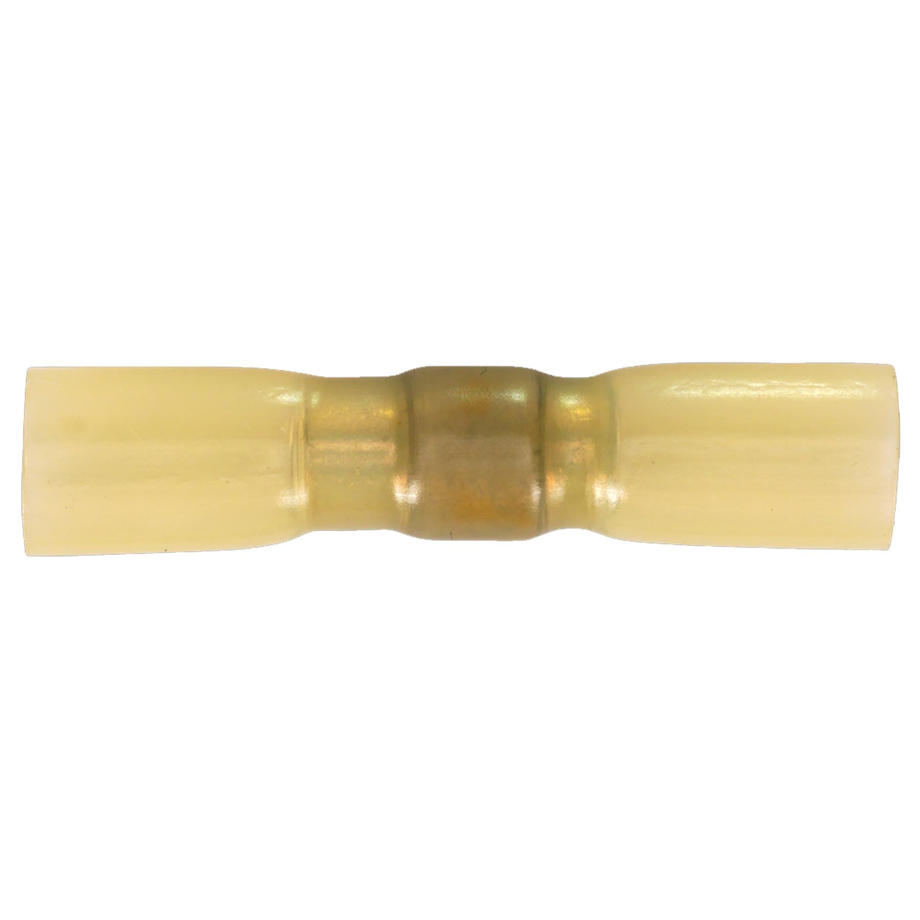 Sealey Heat Shrink Butt Connector with Crimp & Solder Yellow Pk 25