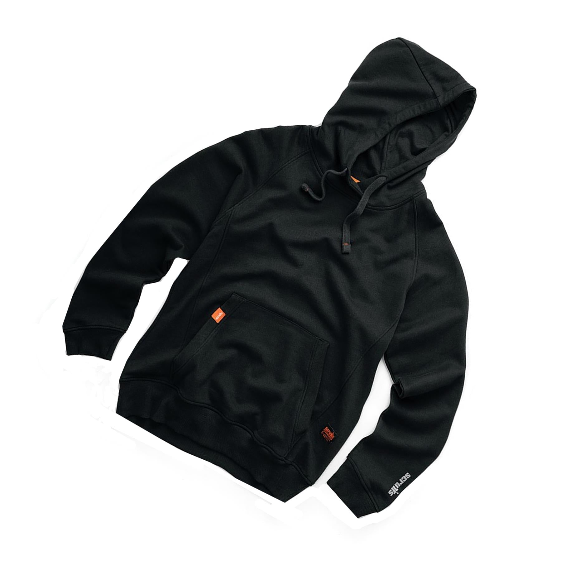 Scruffs Eco Hoodie Trade Work Hoodie Black Men's Hooded Jumper L
