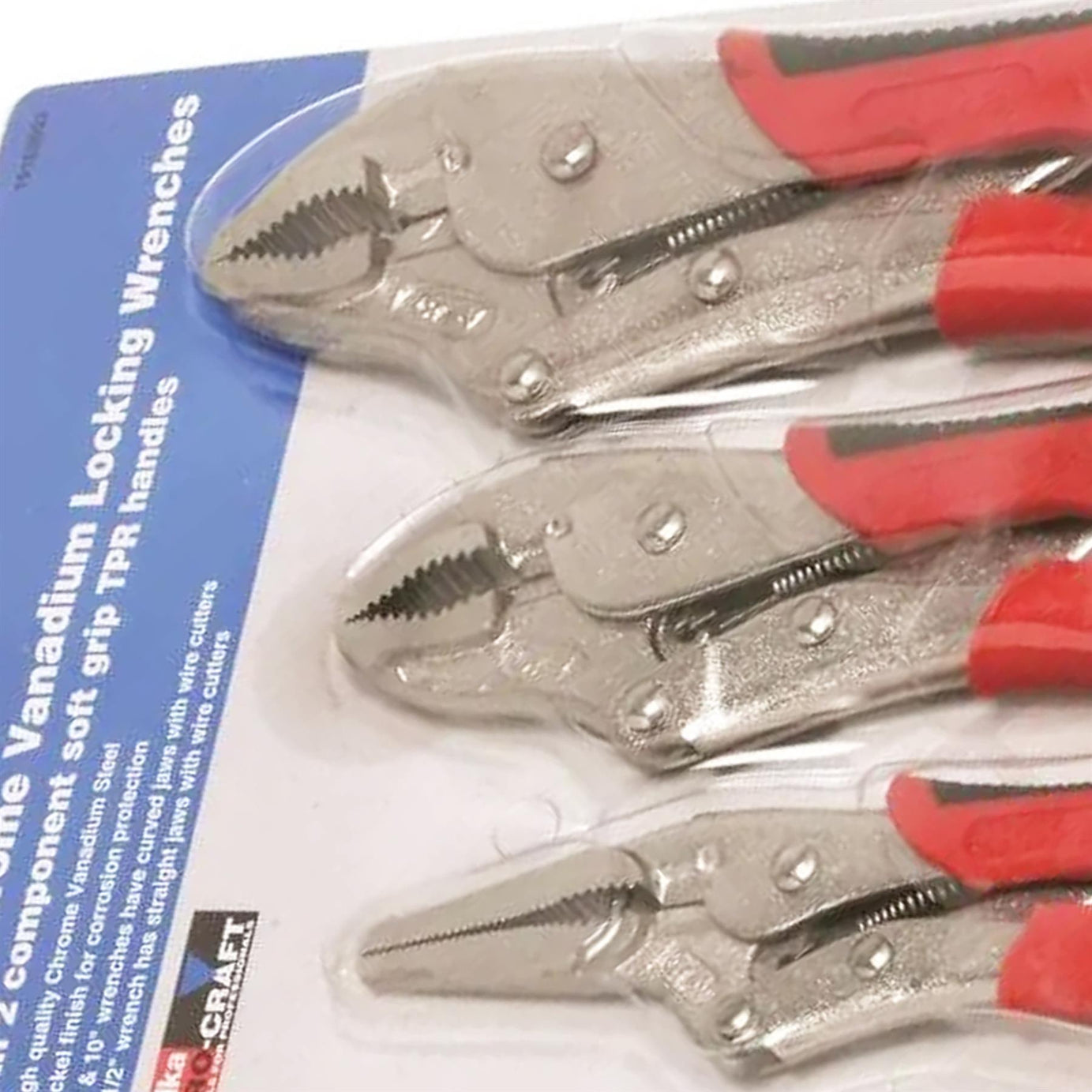 Mole Grip Vice Wrench Set - 3 Piece Heavy Duty Locking Pliers Hilka Pro-Craft