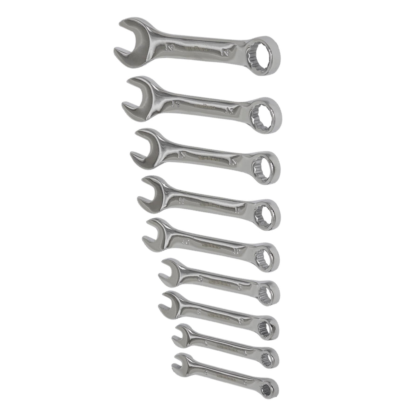 Sealey Stubby Combination Spanner Set 9pc Metric