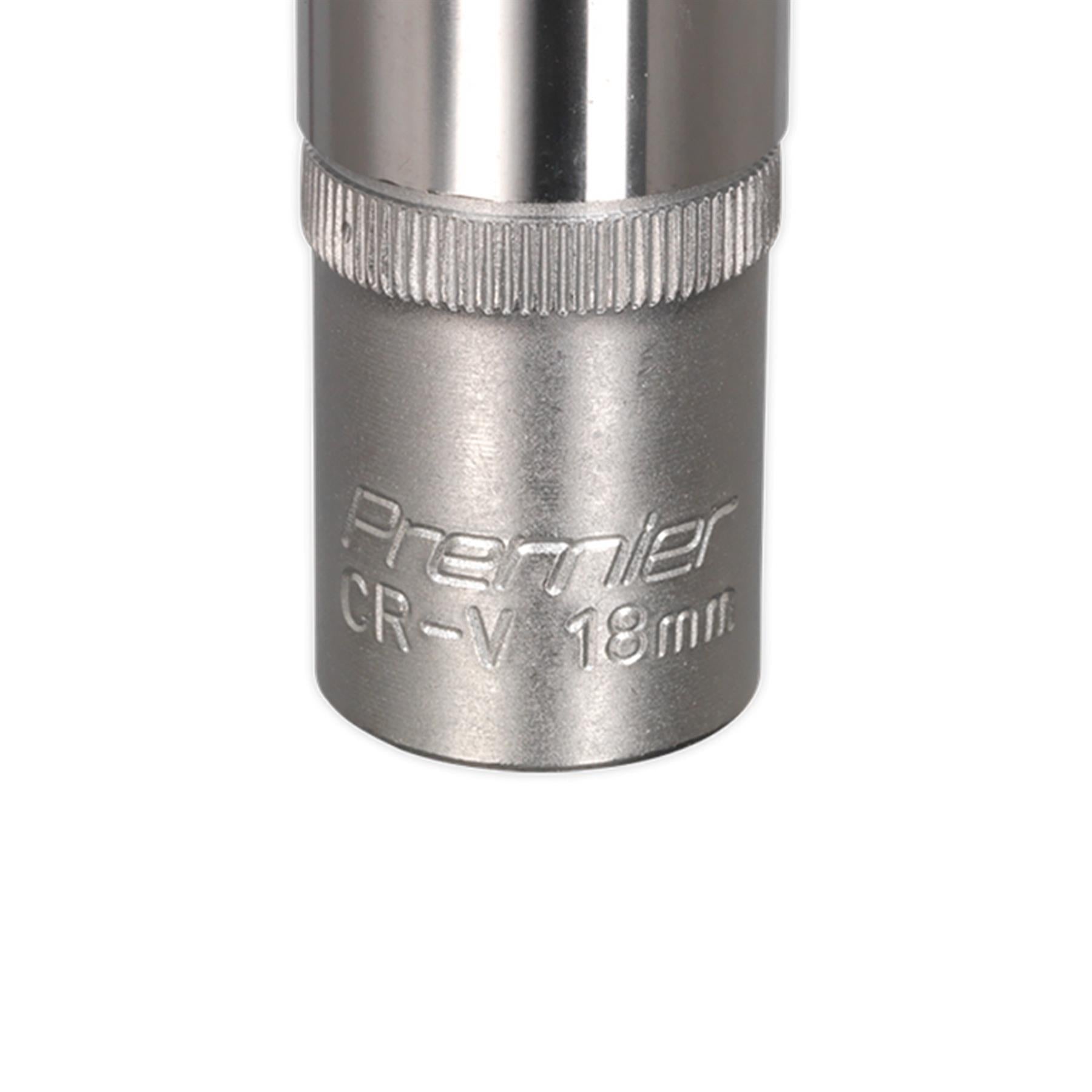 Sealey WallDrive Socket 18mm Deep 1/2"Sq Drive