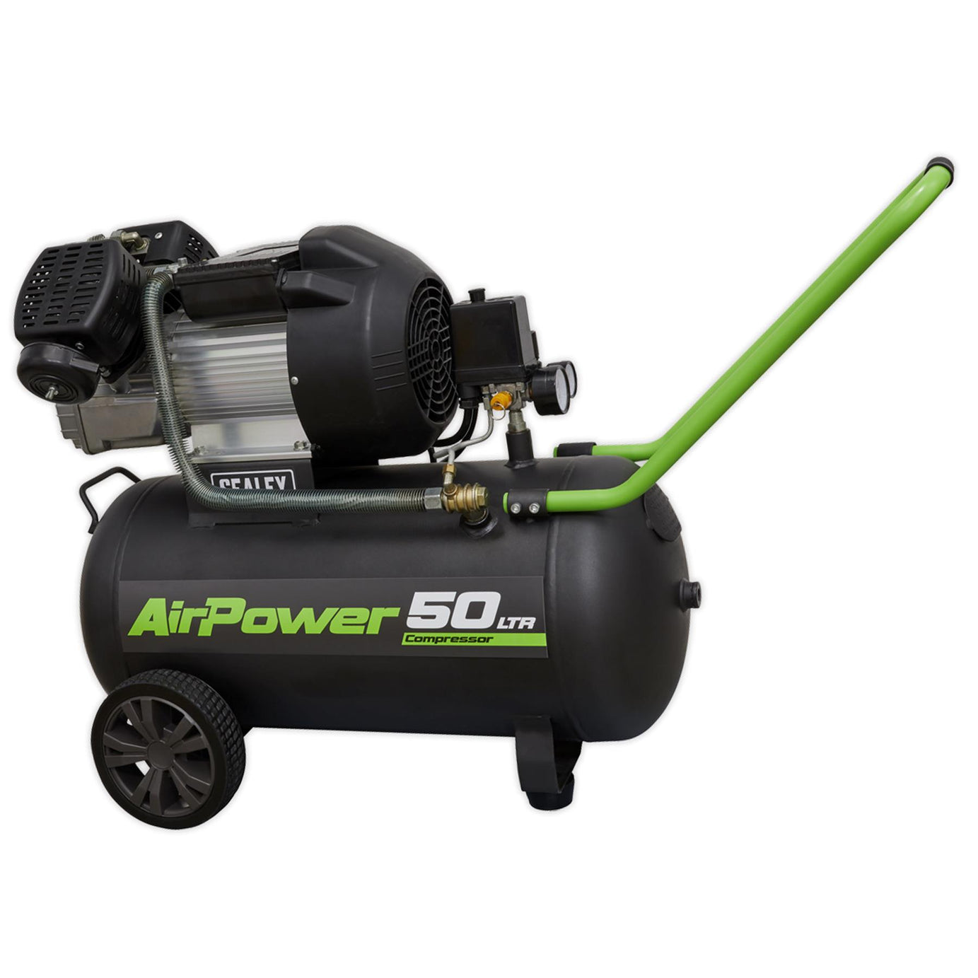 Sealey Tools SAC5030VE Air Compressor 50 Litre 50L 3HP 230V V Twin Direct Drive