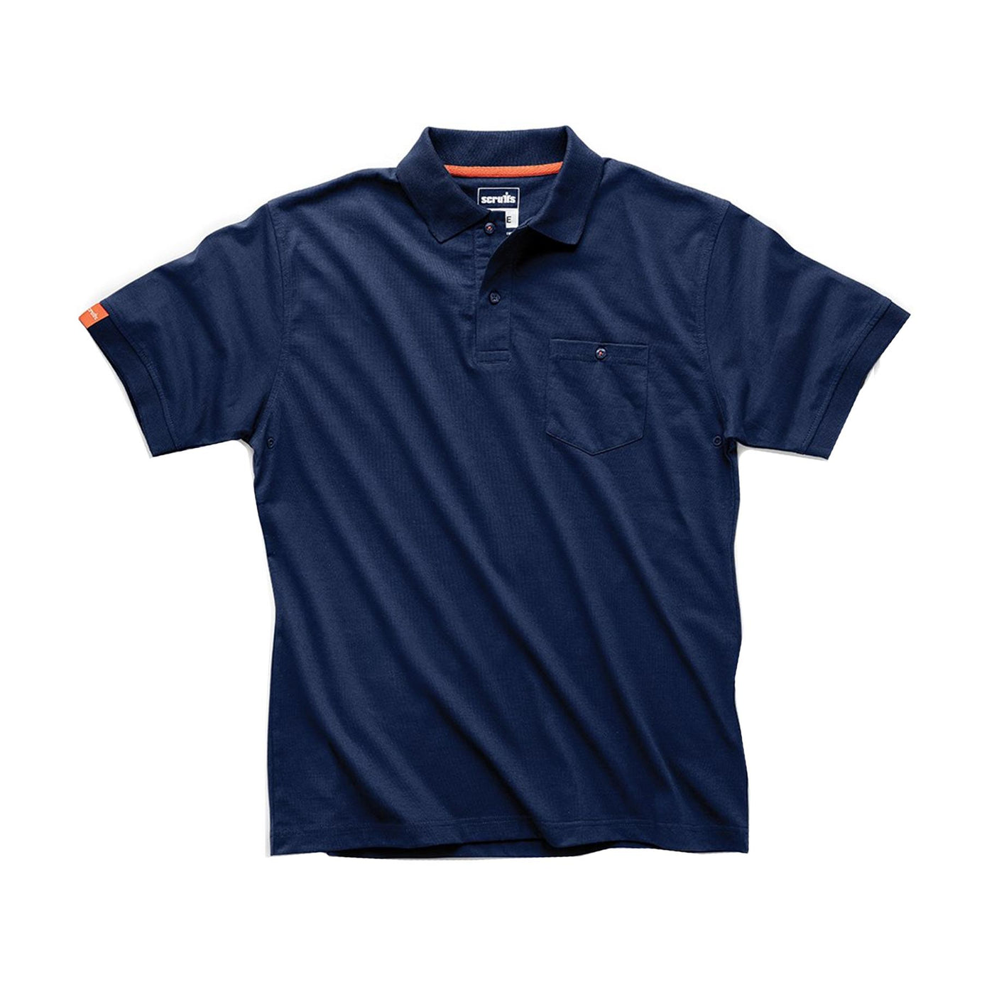 Scruffs Eco Polo Top Work Shirt Navy L | Short Sleeve Workwear