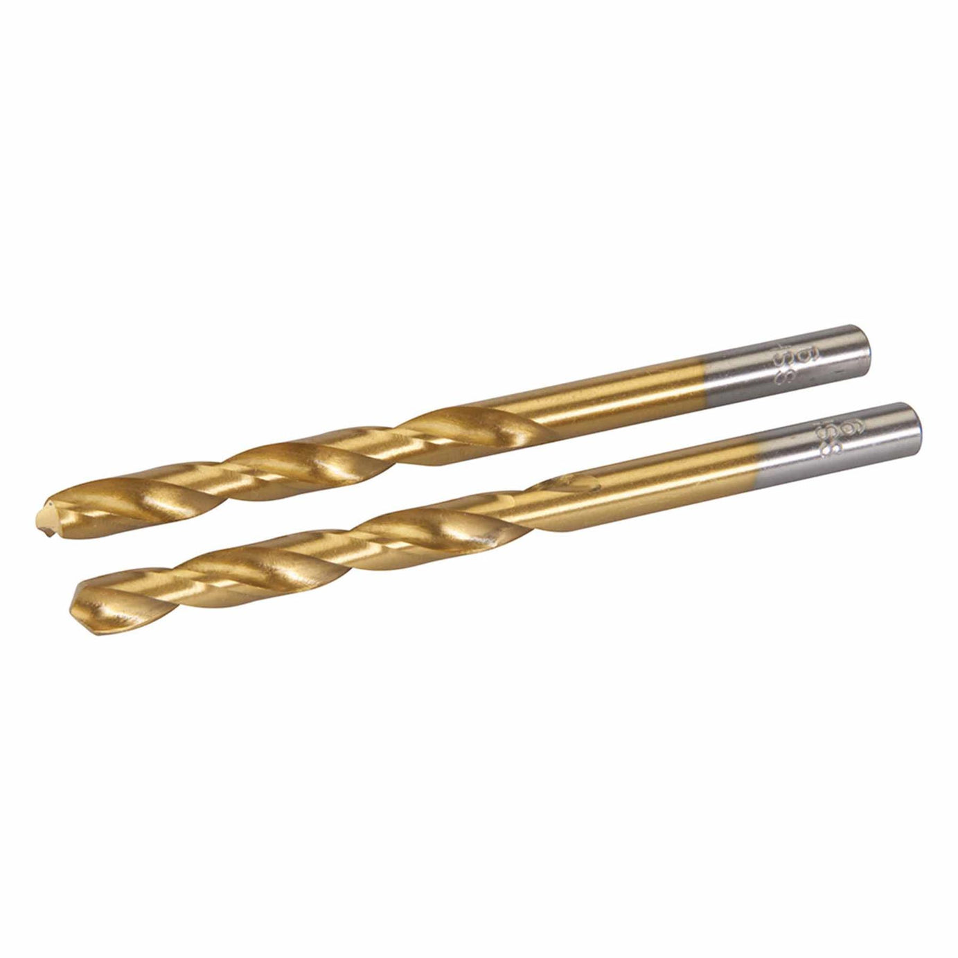 2Pk Hss Titanium-Coated Drill Bits 6.0mm Durable High Speed Metal Wood Plastic