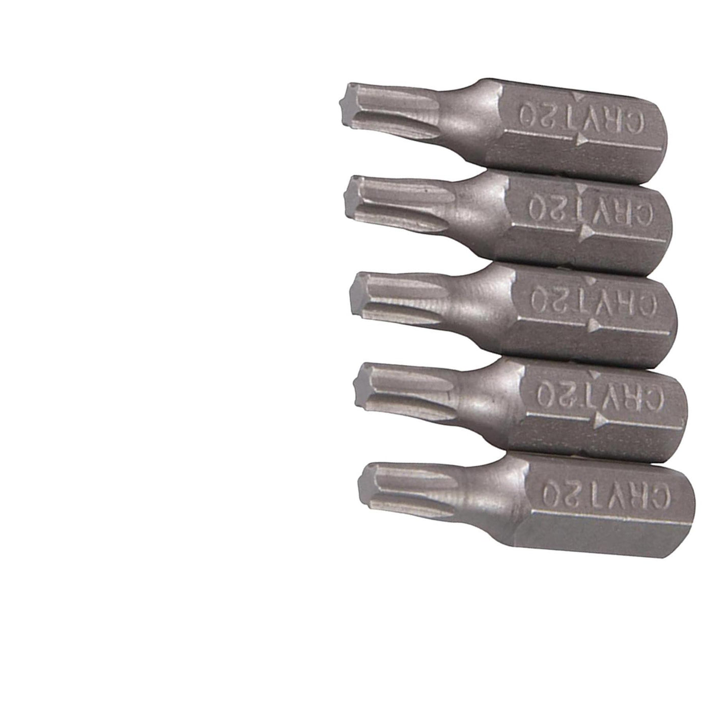 10Pk Torx CRV Screwdriver Bits T20 Chrome Vanadium 1/4" Hex Drive Drive DIY