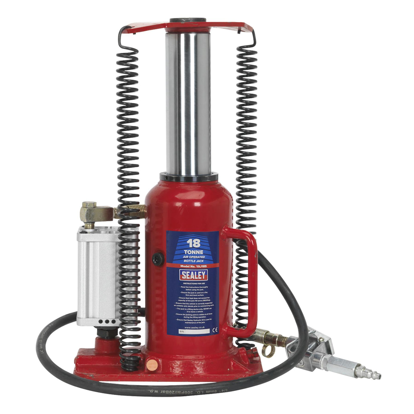 Sealey Air Operated Bottle Jack 18tonne Powerful & Reliable