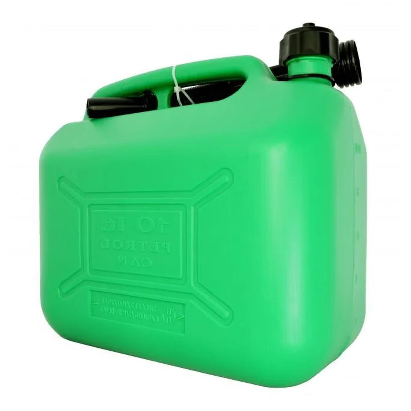 10L Green Durable Plastic Fuel Can flexible spout