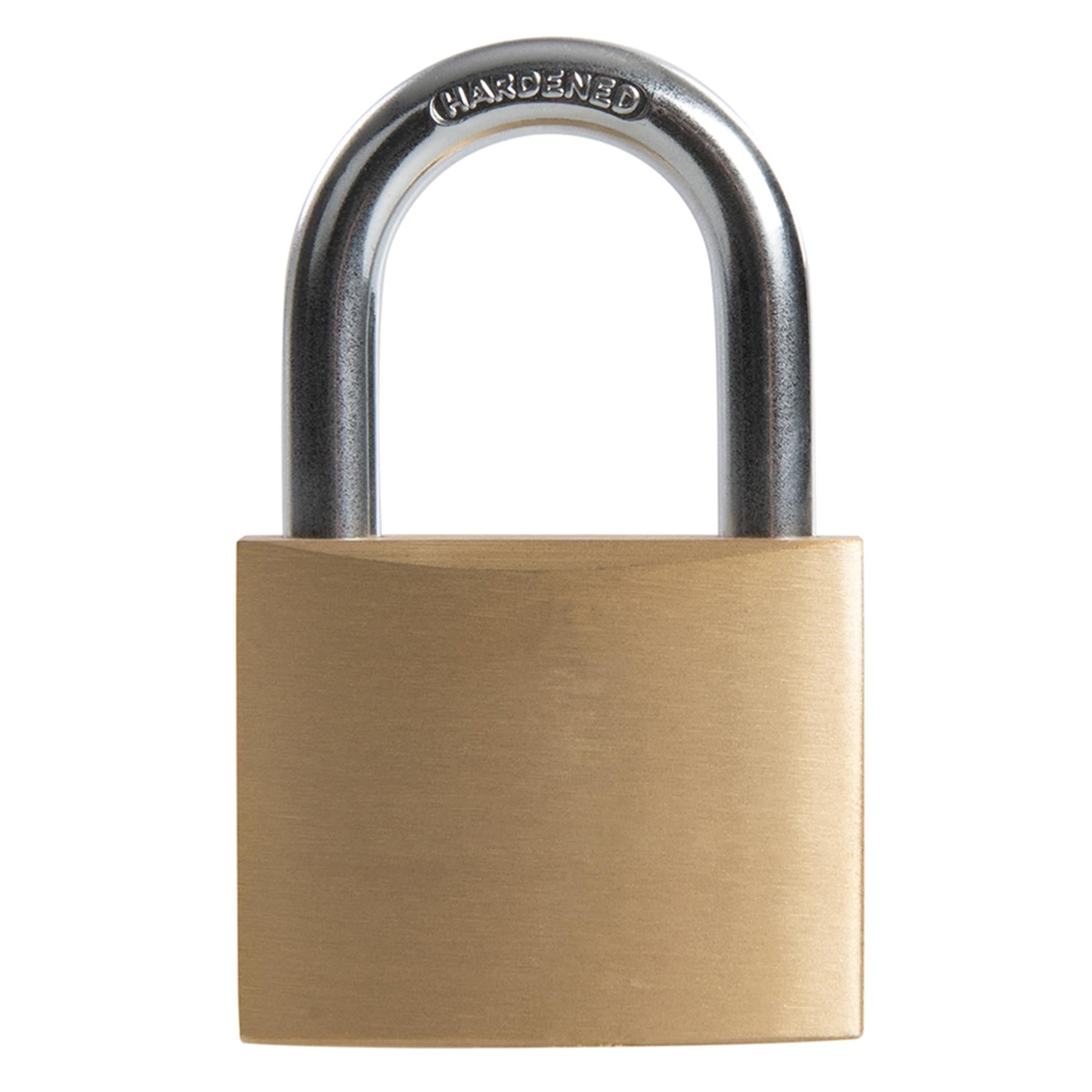 50mm Brass Body Chrome Plated Solid Padlock Hardened Multi-Pin Tumbler Lock