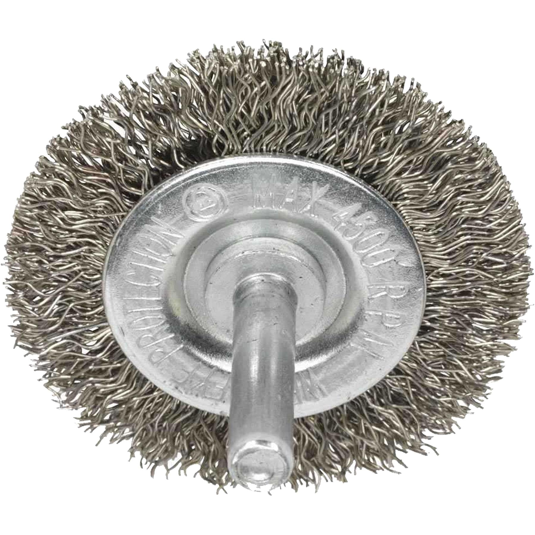 Sealey Flat Wire Brush Stainless Steel 50mm with 6mm Shaft