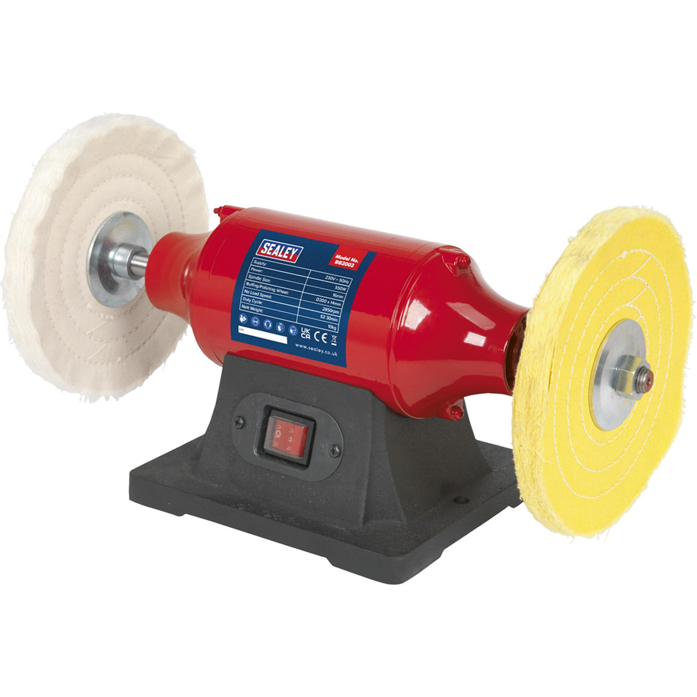 Sealey Bench Mounting Buffer/Polisher 200mm 550W/230V