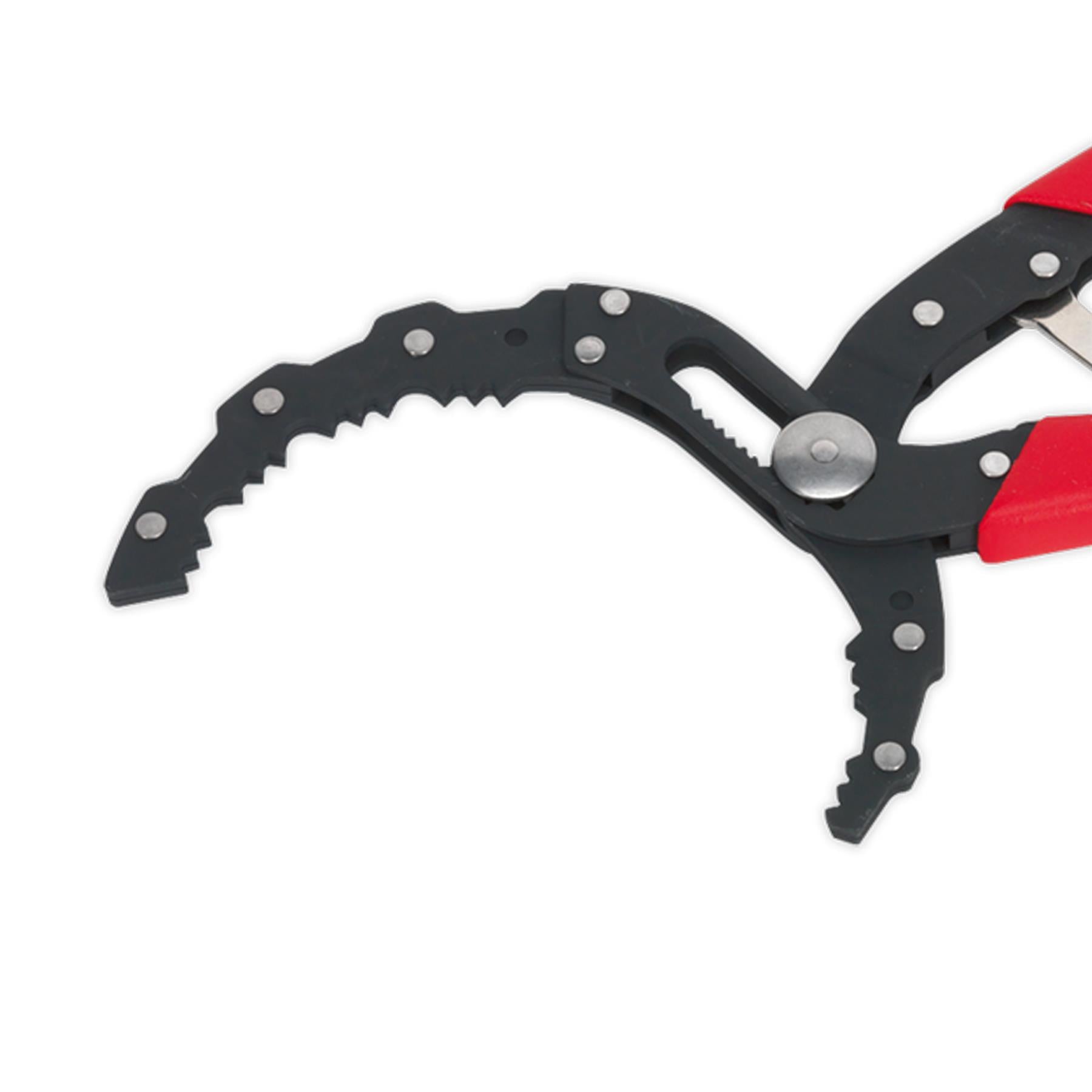Sealey Oil Filter Pliers - Auto-Adjusting With Non-Slip Handles