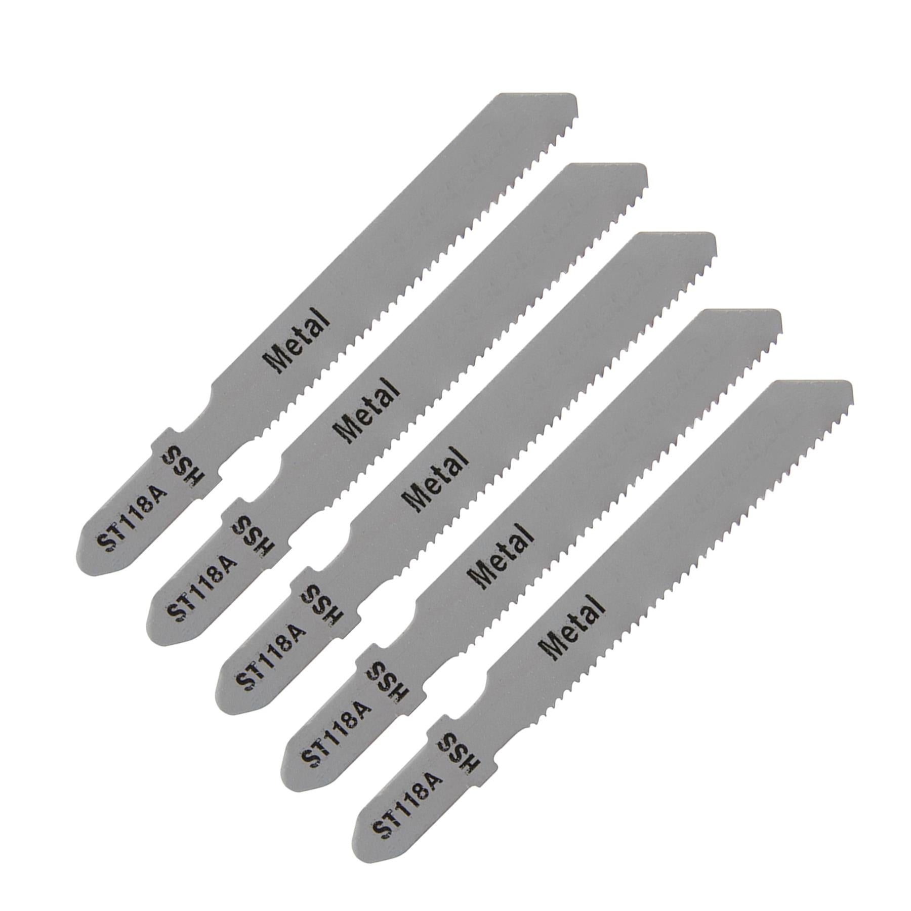 5 X Jigsaw Blade Blades Wood Cutting Softwood Pipes Profiles DIY St118A