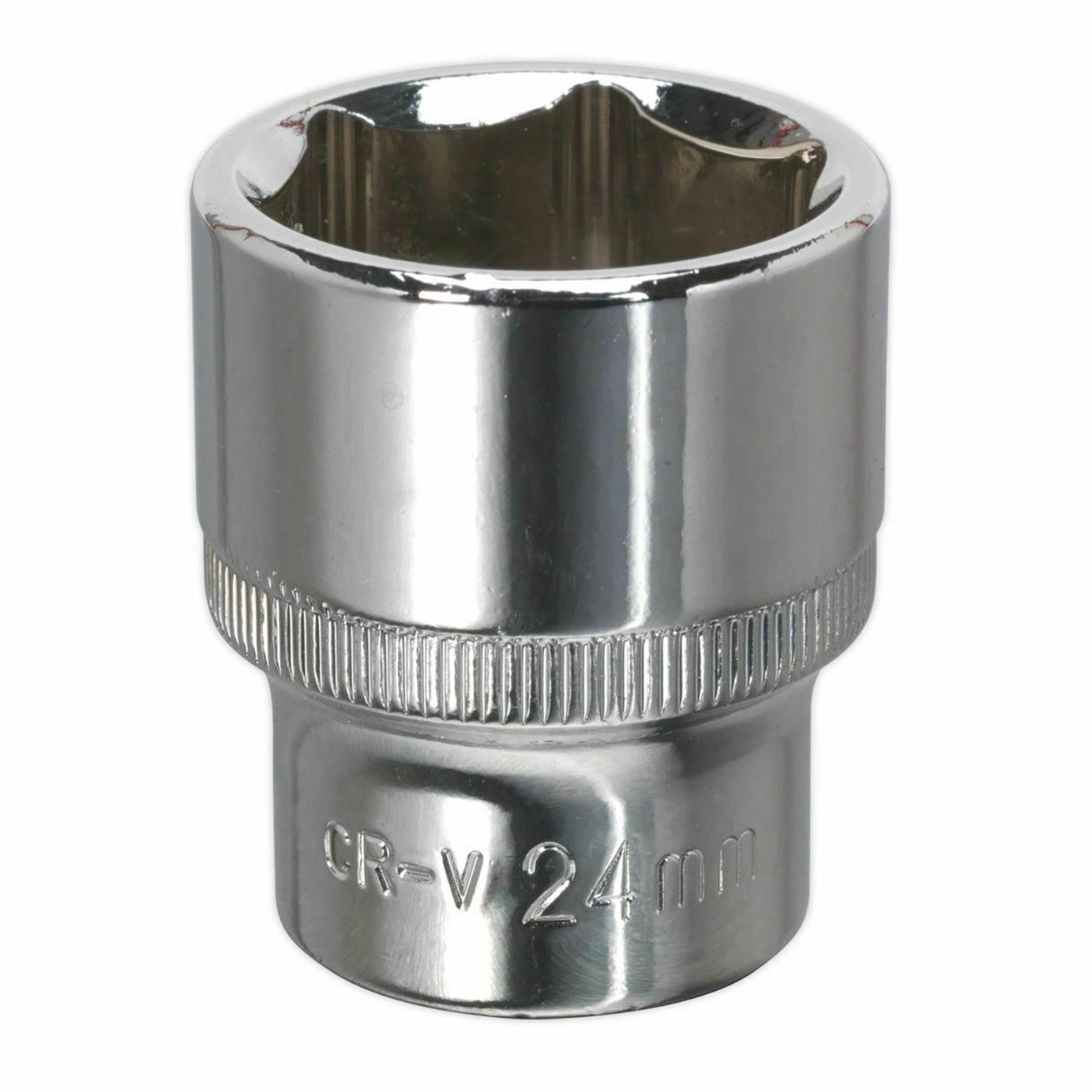 Sealey WallDrive Socket 24mm 1/2"Sq Drive Fully Polished