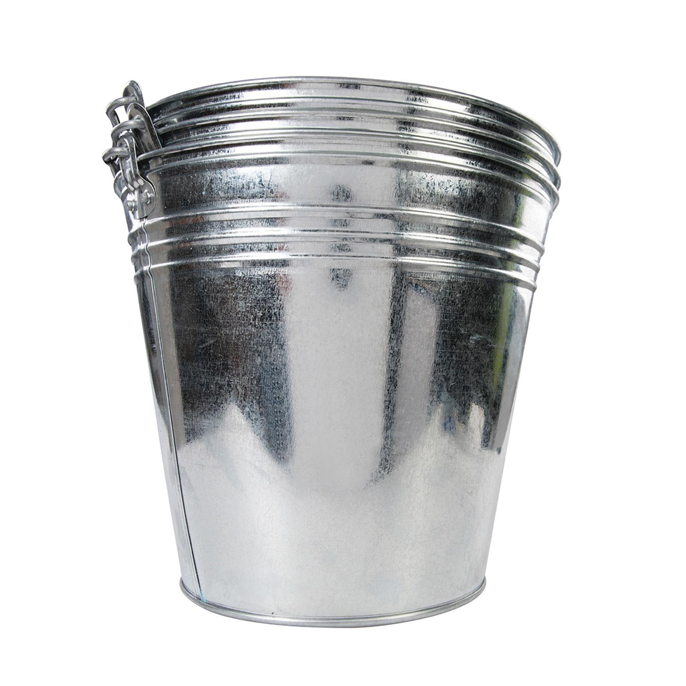 Traditional Galvanized Strong Steel Metal Bucket Large 14L 3pk Water Coal Fire