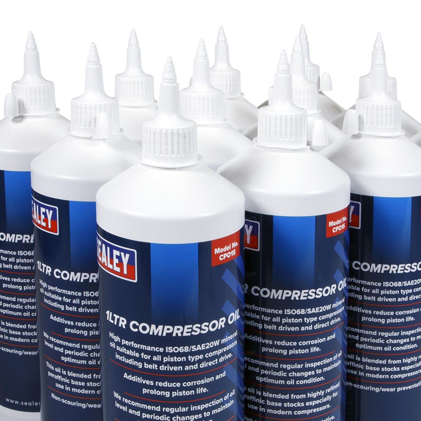 Sealey Compressor Oil 1L Pack of 12  Oil, Compressor CPO/1
