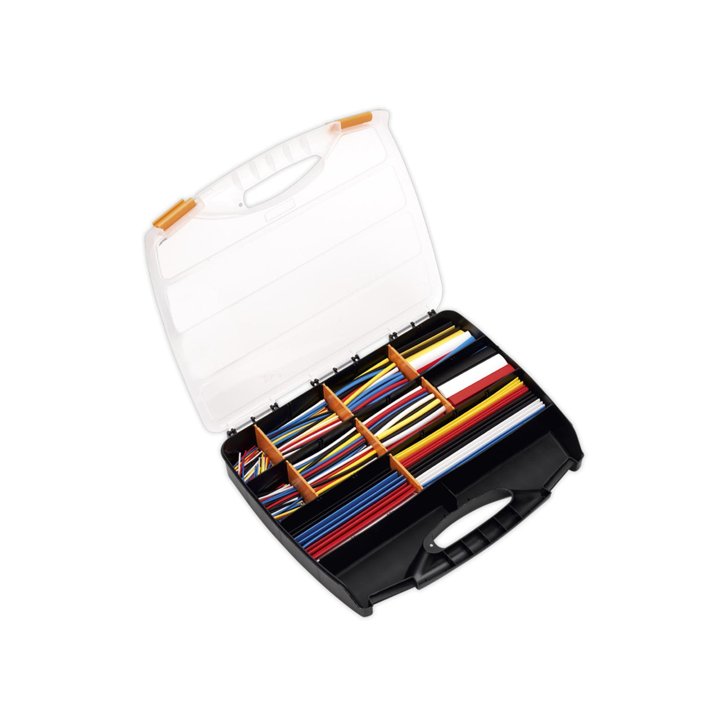Sealey Heat Shrink Tubing Asstmt 590pc Mix Colours 50,100,150&200mm