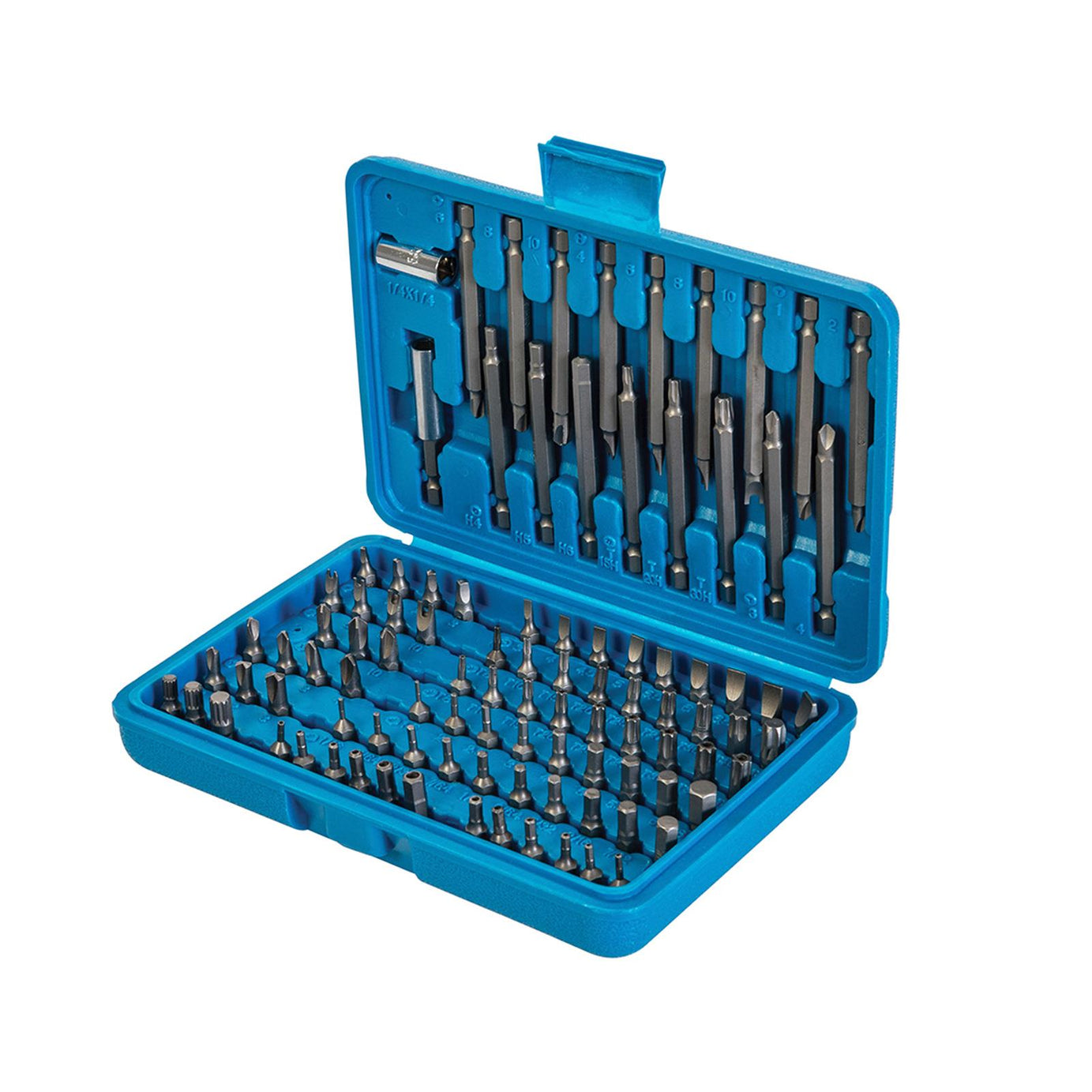 98Pce 1/4" Hex Security Bit Set Screwdriver Power Chrome Vanadium Steel