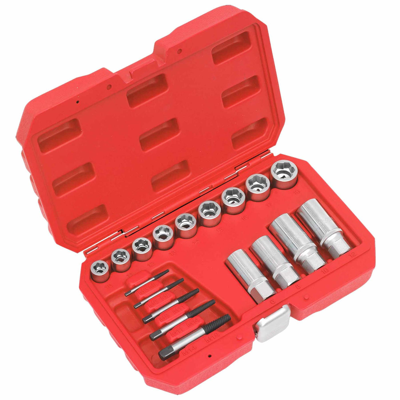 Sealey Bolt, Stud & Screw Extractor Set 18pc