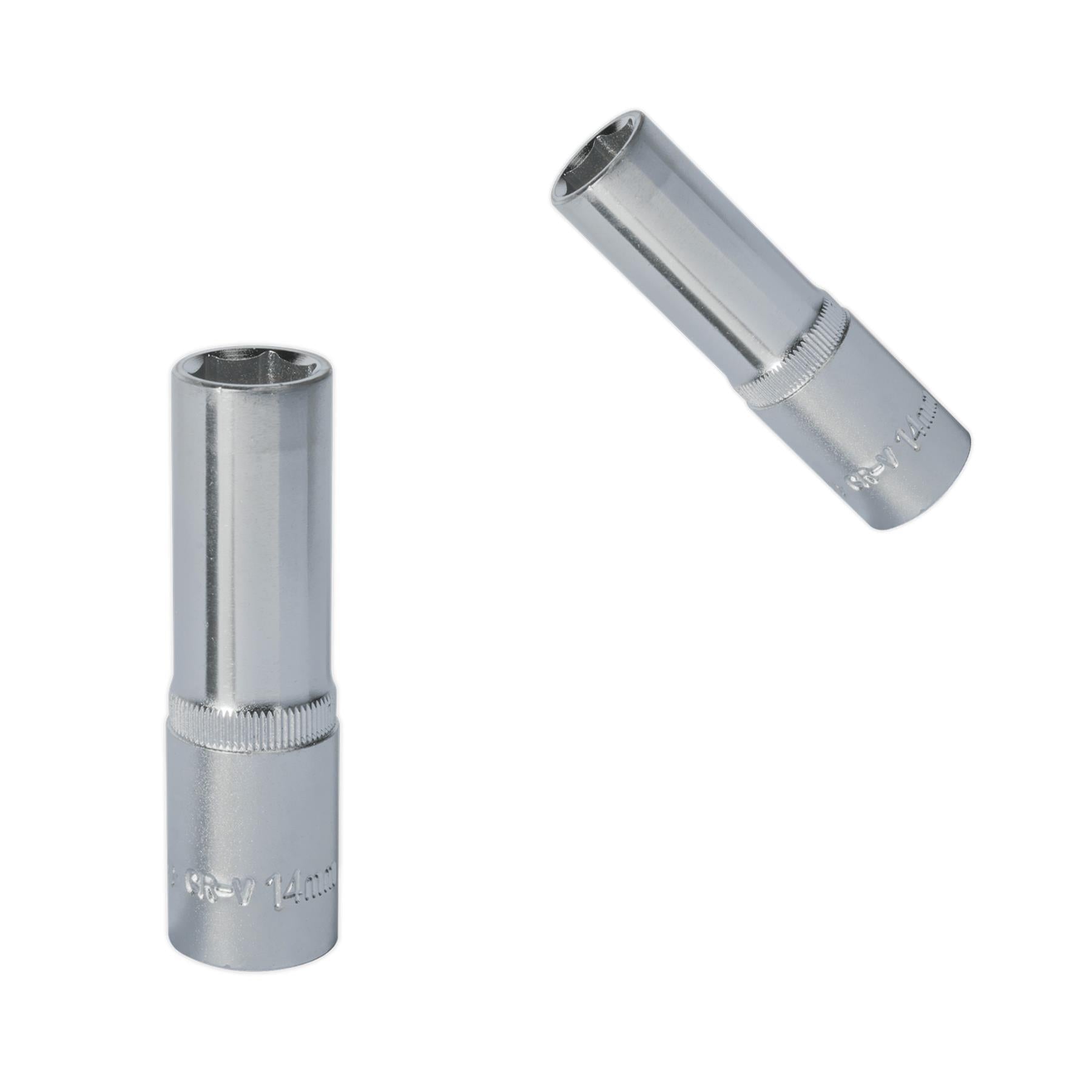 Sealey WallDrive® Socket 14mm Deep 1/2"Sq Drive