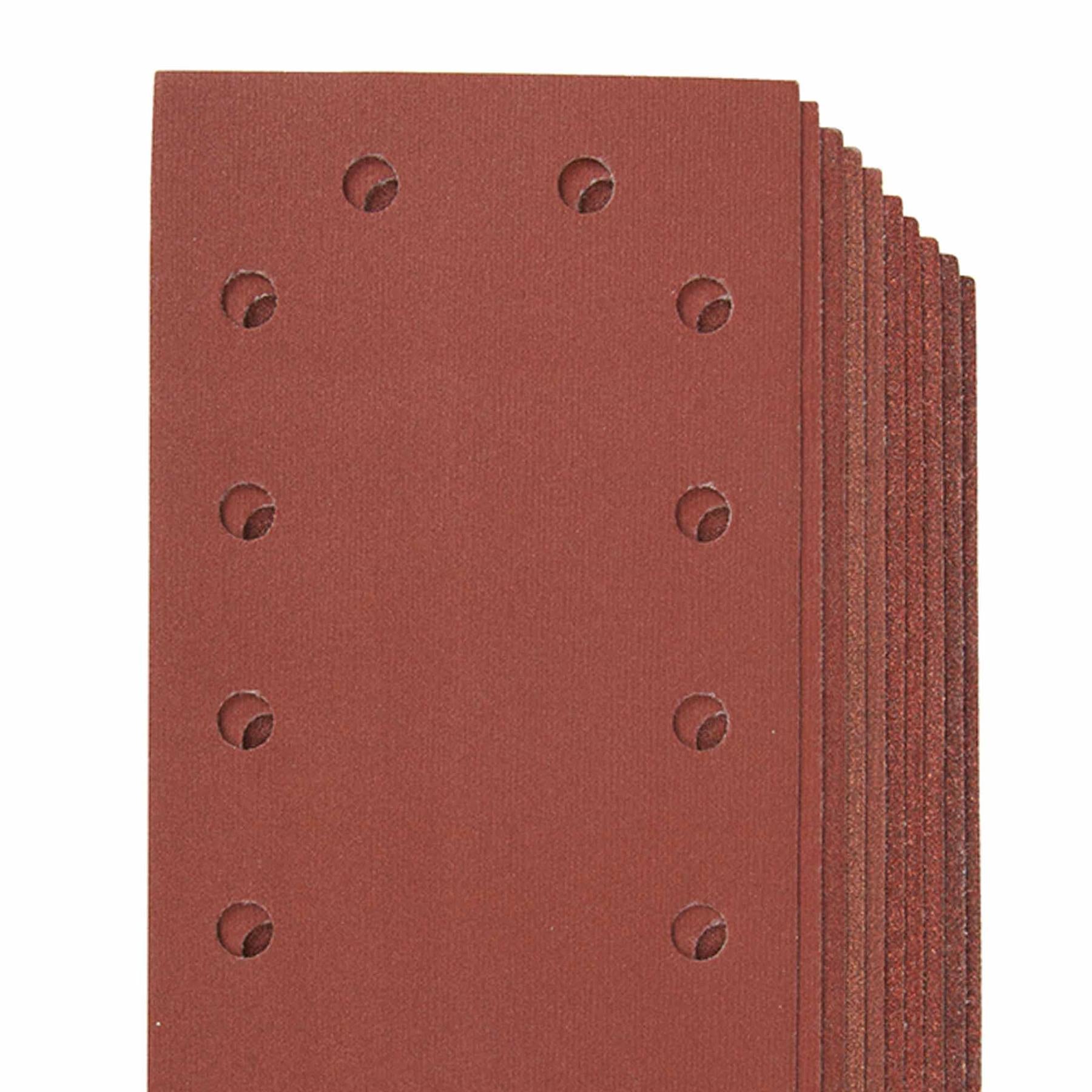 Hook & Loop 1/2 Punched Sanding Sheets 10Pk 60 80 120 240 Grit Brand New