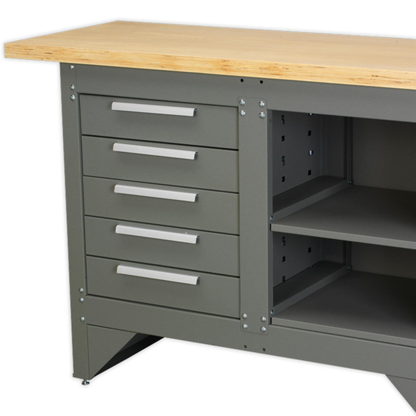 Sealey Workbench with 5 Drawers Ball Bearing Slides Heavy-Duty