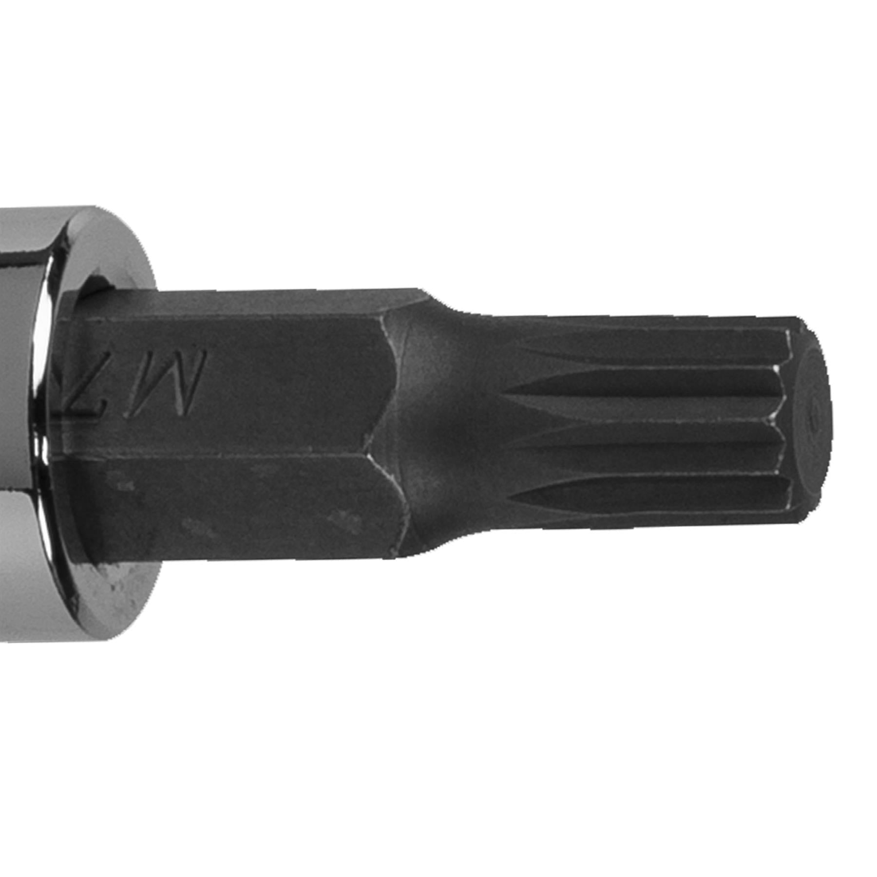 Sealey Spline Socket Bit M7 3/8"Sq Drive Chrome Vanadium steel