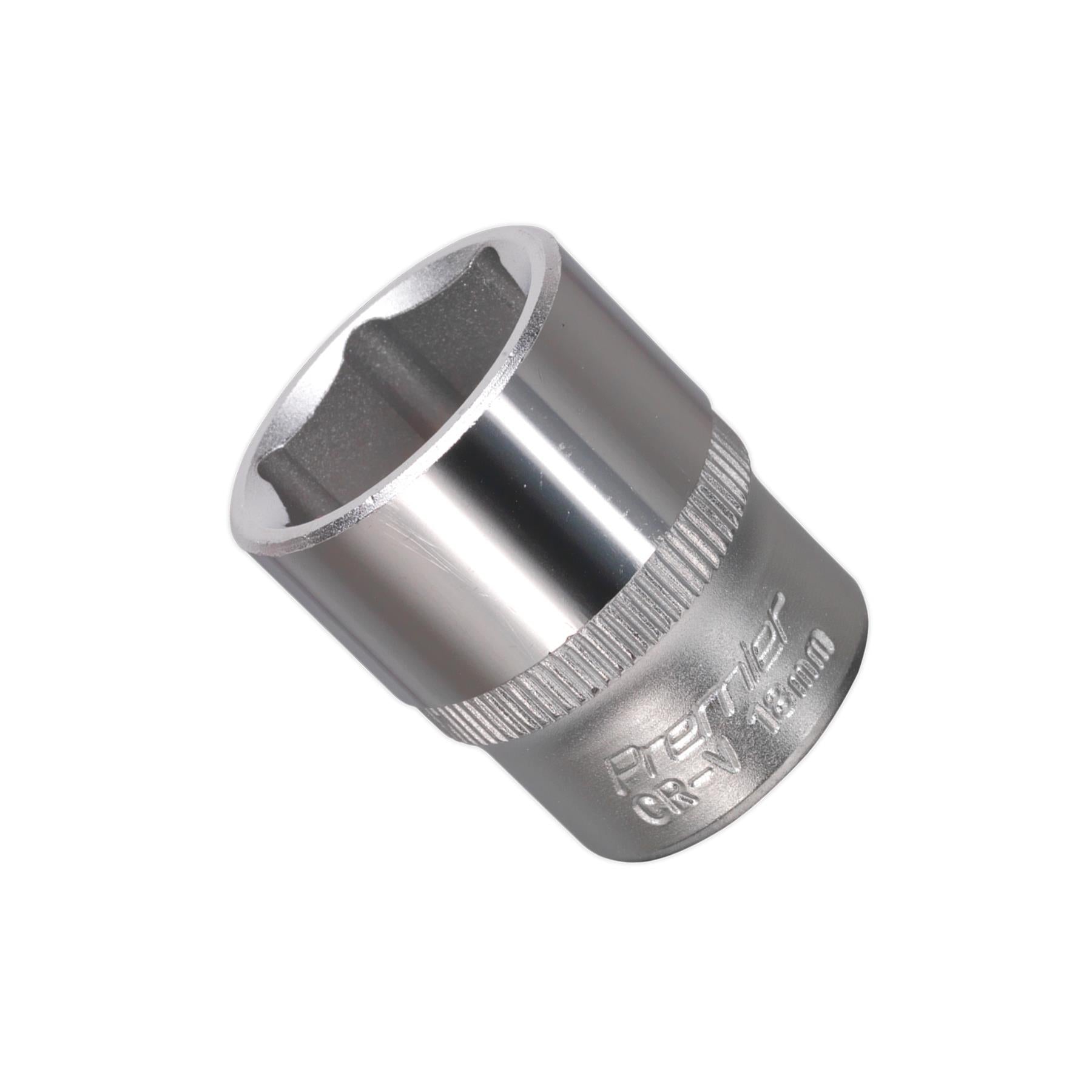 Sealey WallDrive� Socket 18mm 3/8"Sq Drive