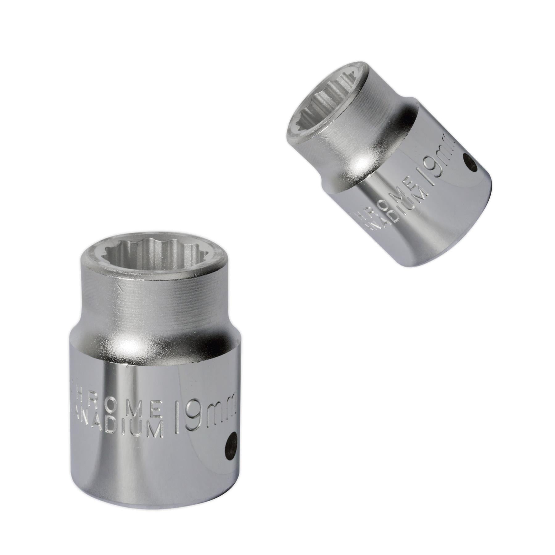 Sealey WallDrive Socket 19mm 3/4"Sq Drive
