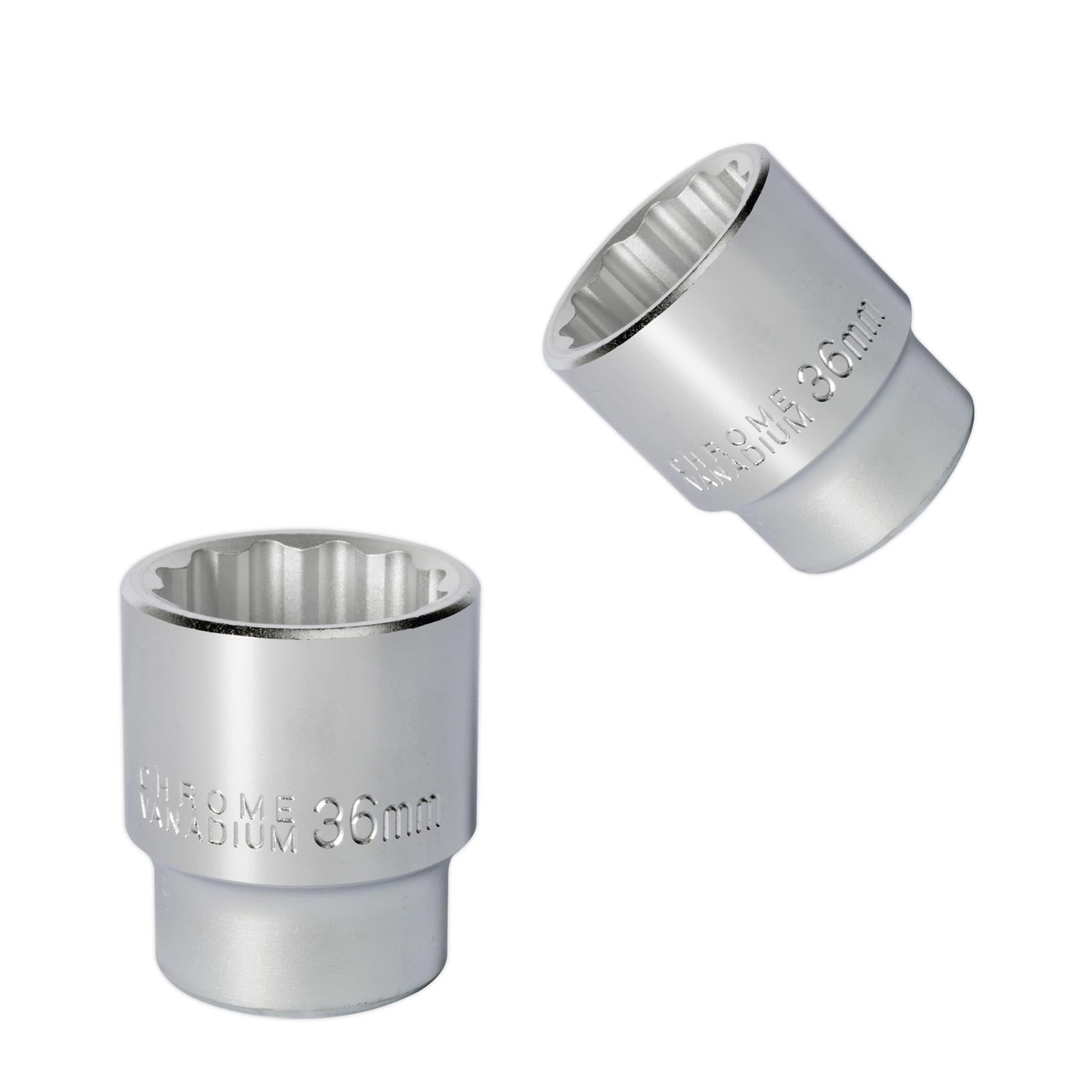Sealey WallDrive Socket 36mm 3/4"Sq Drive
