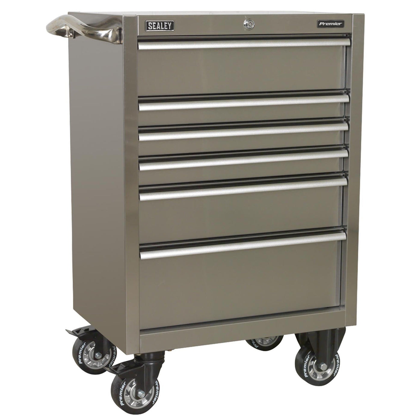 Sealey Rollcab 6 Drawer 675mm Stainless Steel Heavy-Duty