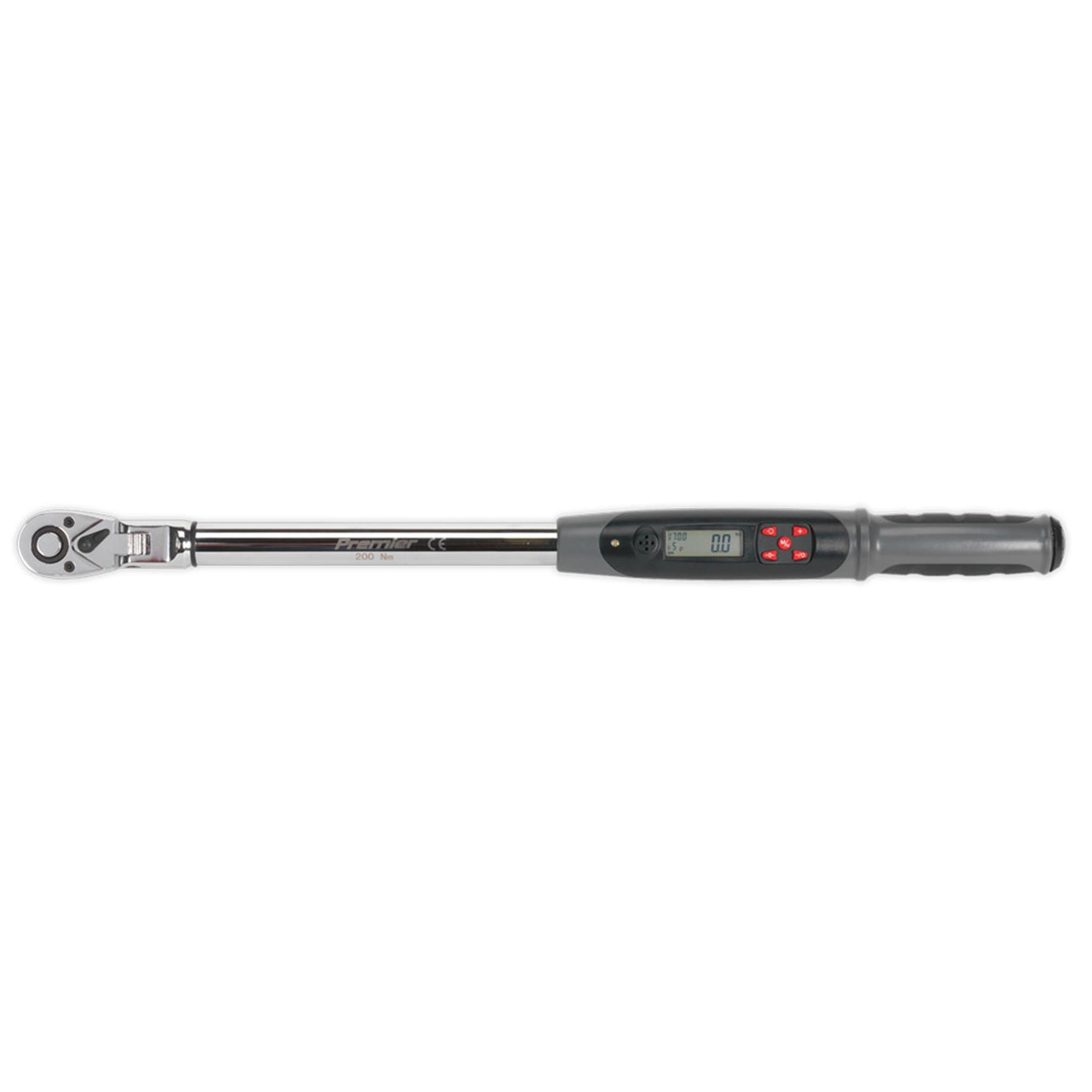 Sealey Angle Torque Wrench Flexi-Head Digital 1/2"Sq Drive 20-200Nm